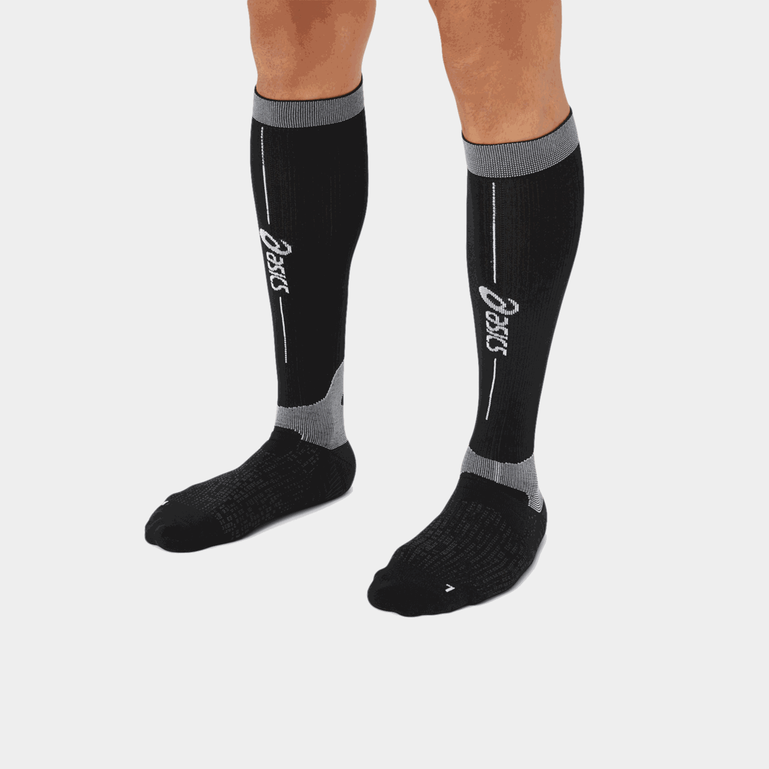  Performance Run compressie hardloopsokken, unisex - zwart