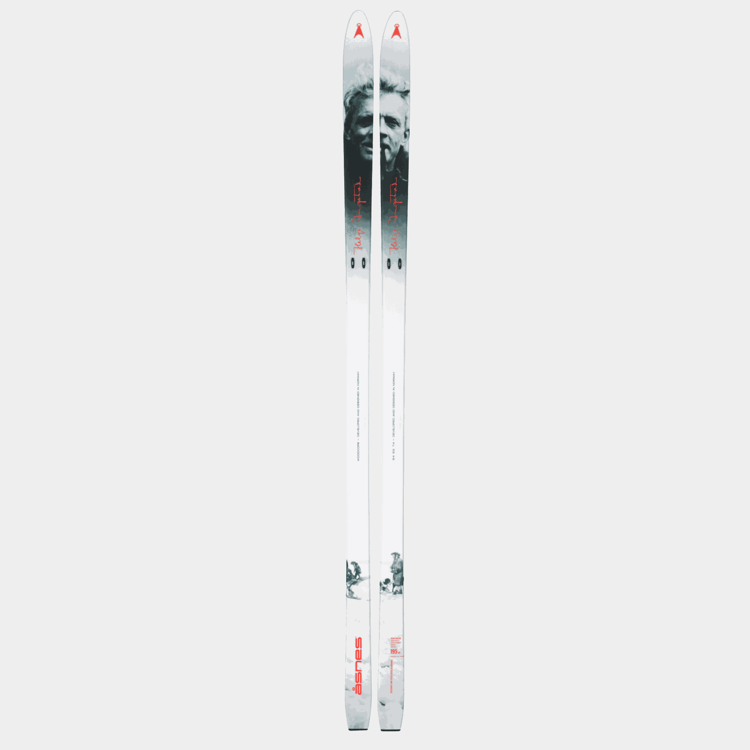  Esquis de mountain bike masculinos BC Skis Ingstad 24/25 - brancos