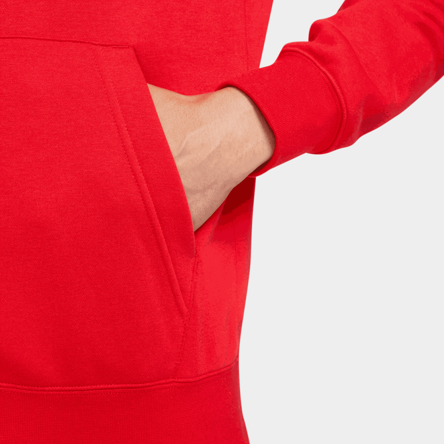  Jachetă din fleece cu glugă Sportswear Club pentru bărbați – Roșu