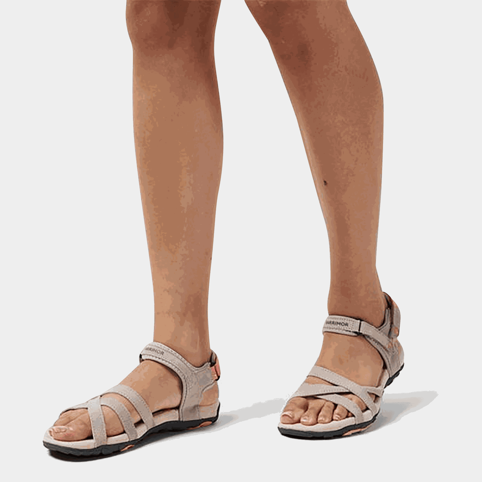 Salina Leather, sandal, dame - Brun
