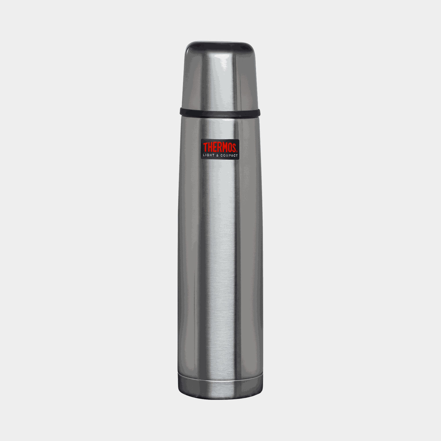 SBK roestvrijstalen thermosfles, lichtgewicht en compact, 0,5 liter – Grijs
