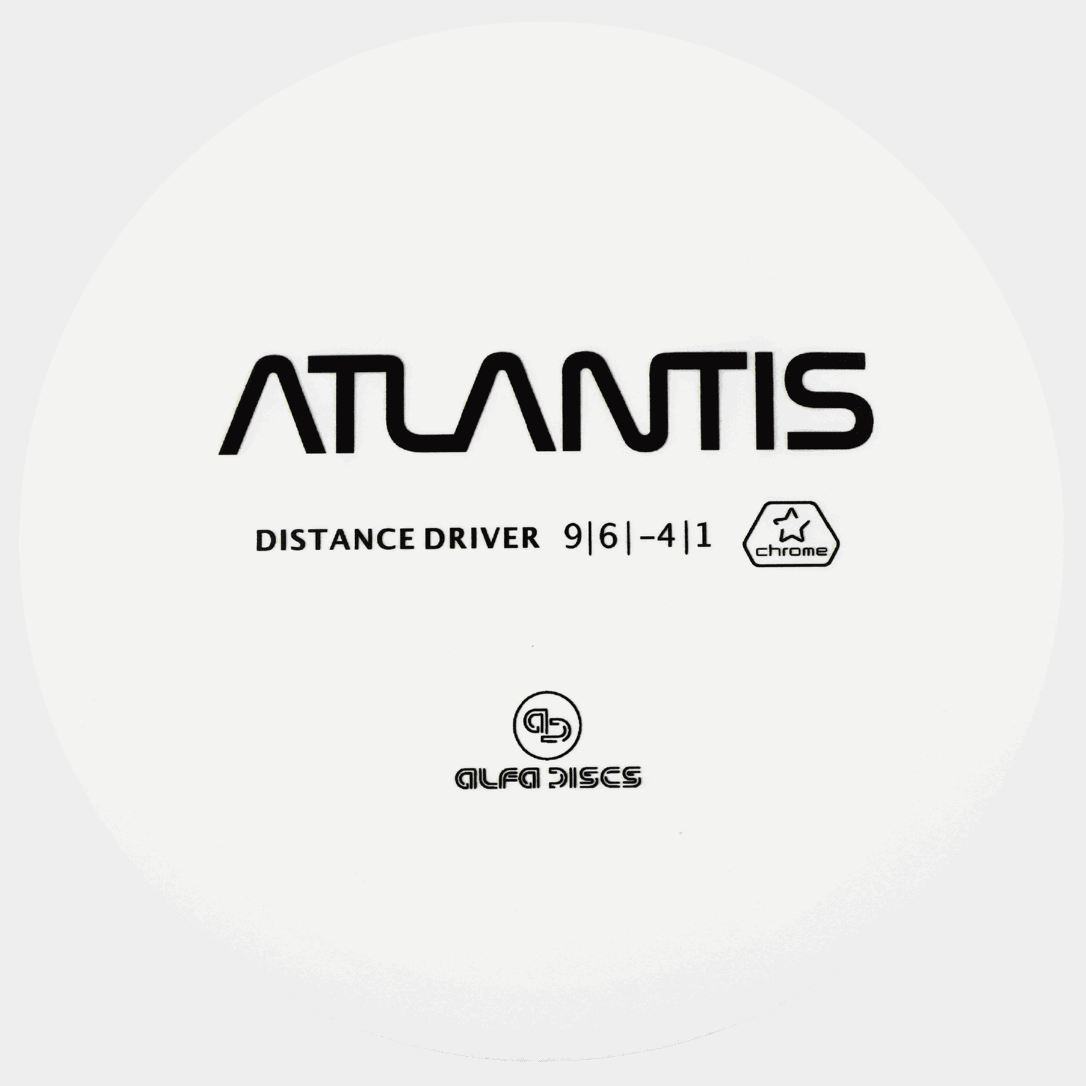 Chrome Line Driver Atlantis, driver frisbeegolf - Hvit
