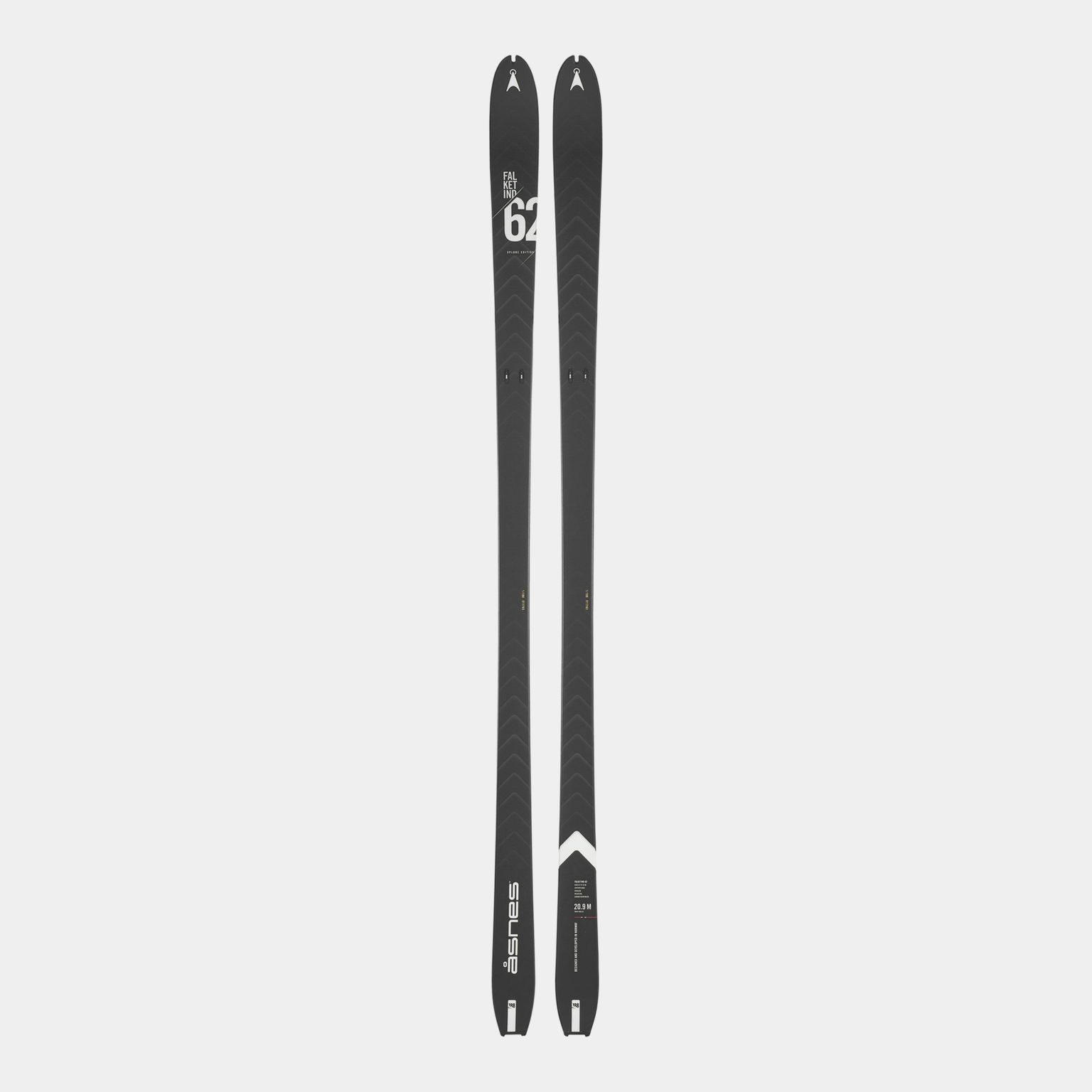 Esquis BC Skis Falketind 62 Xplore 24/25 Unissex para Mountain Bike - Preto