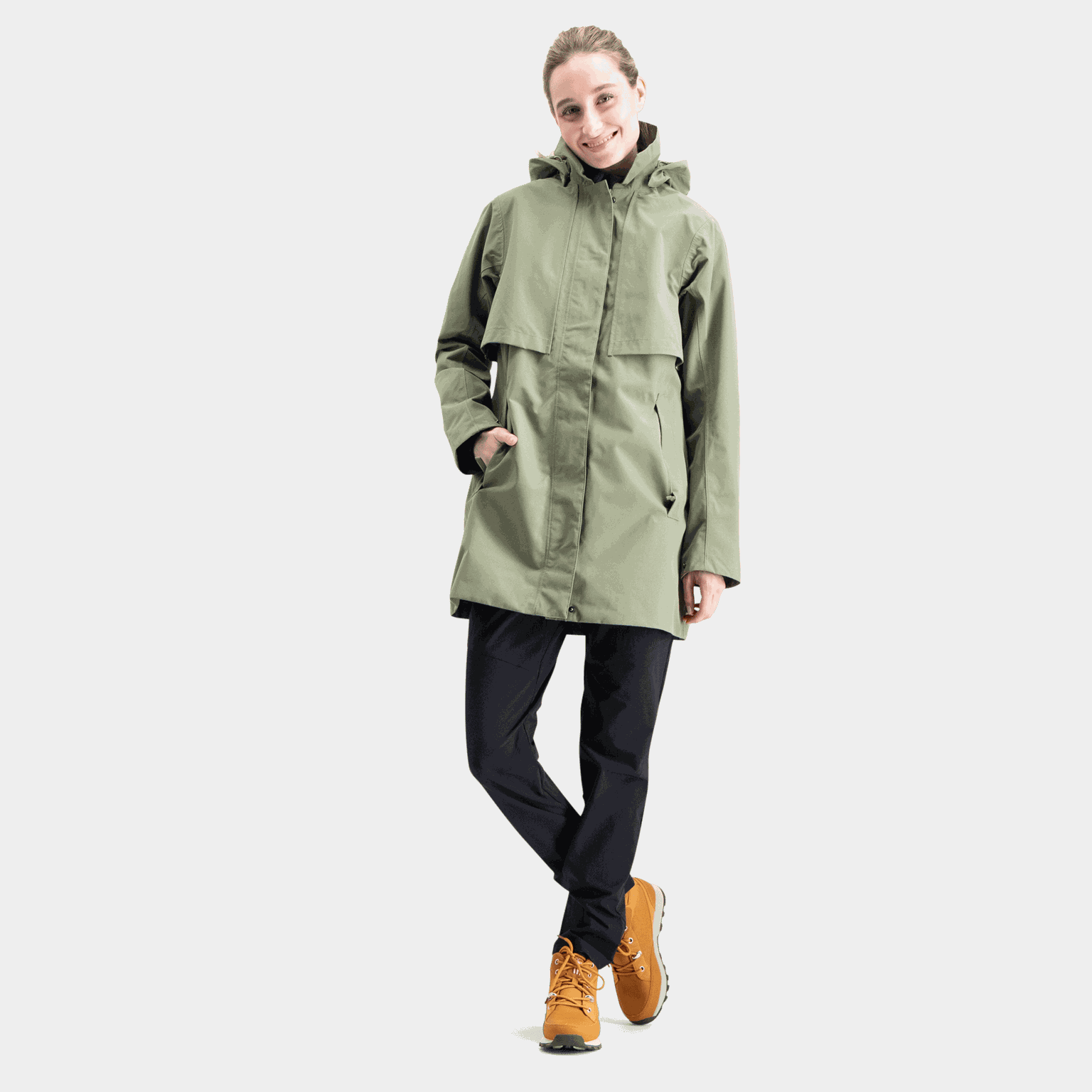 Lilja Raincoat, regnjakke, dame - Grønn