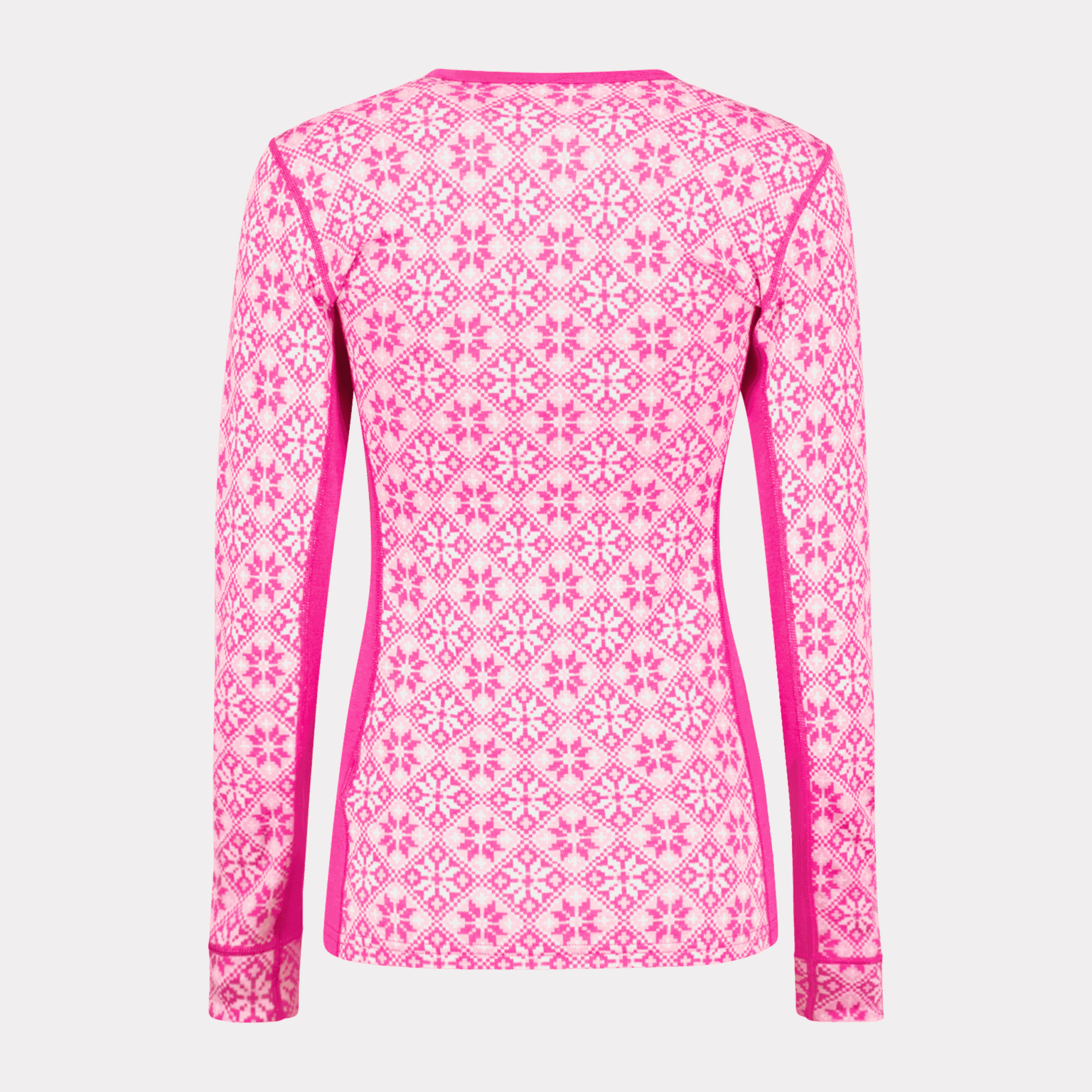  Damestrui met lange mouwen van wol, roze
