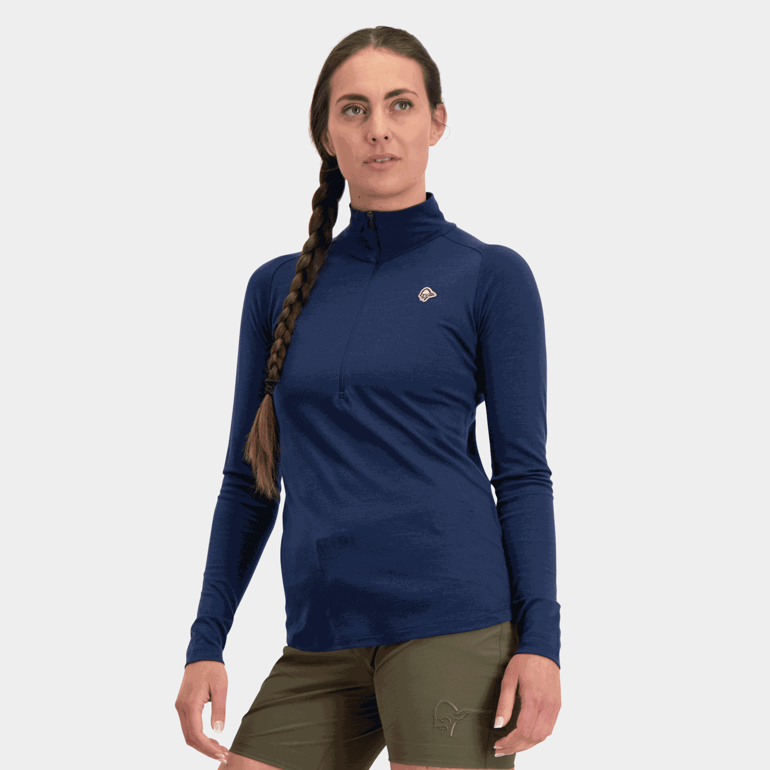  Pull en laine Femund Pureull à col zippé, taille W, pour femme
