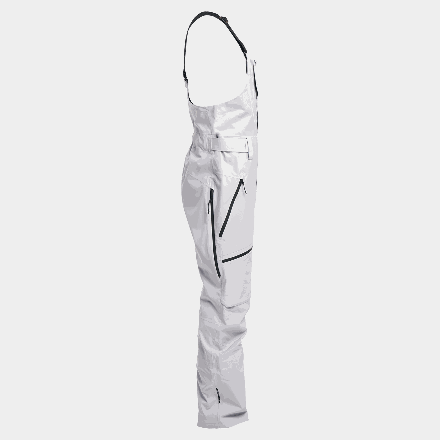  Alpine Teton Shell BIB 24/25 férfi sí- és snowboard nadrág, szürke színben.