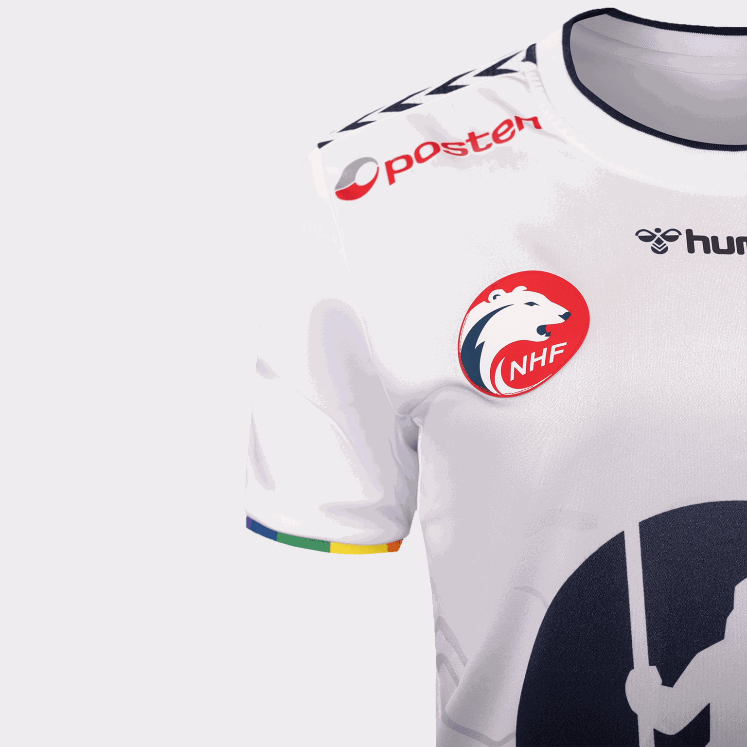 NHF 24 3rd Kit Jersey Short Sleeve, håndballdrakt, dame - Hvit