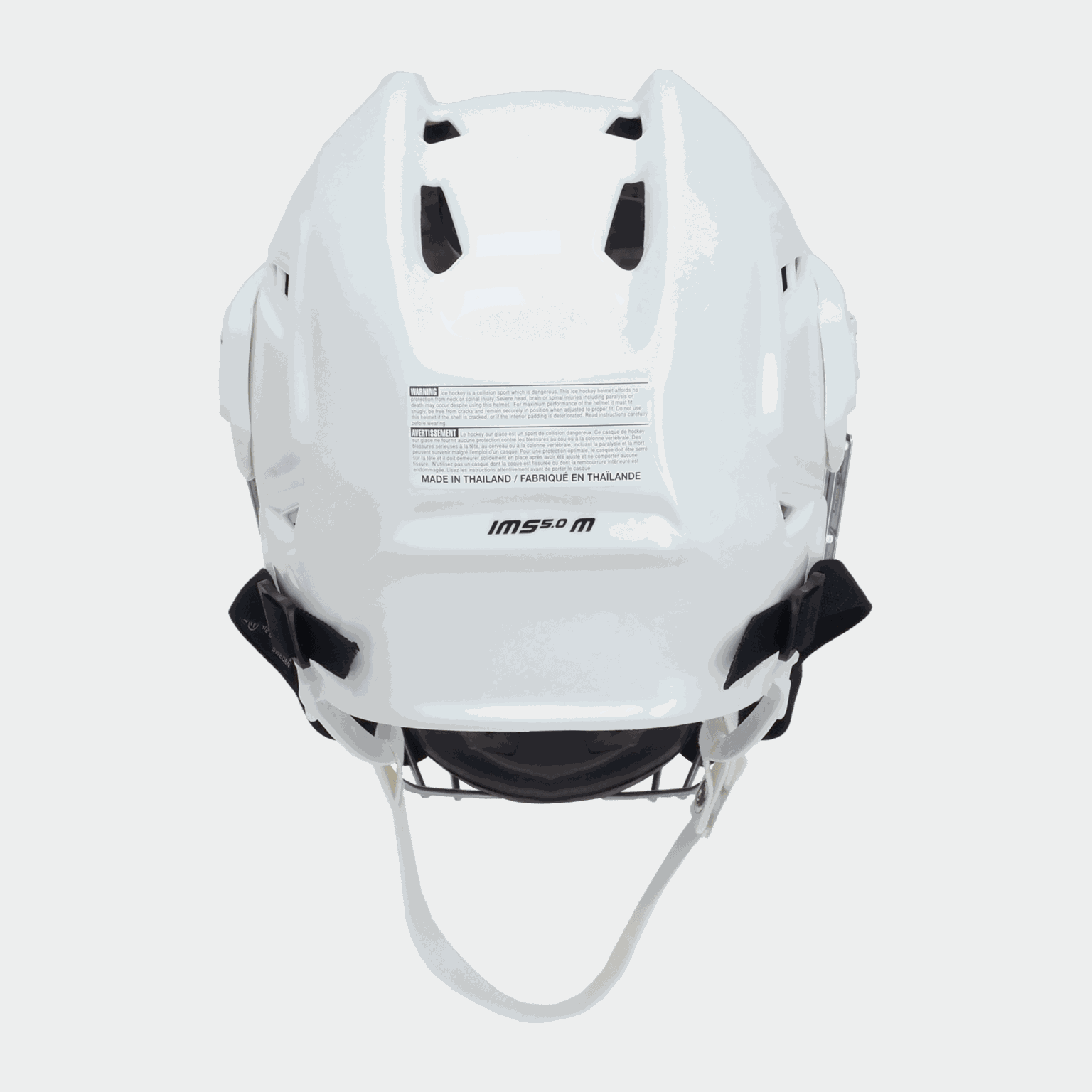 S24 IMS 5.0-Helmet-Combo-CTC 24/25, hockeyhjelm, senior - Hvit