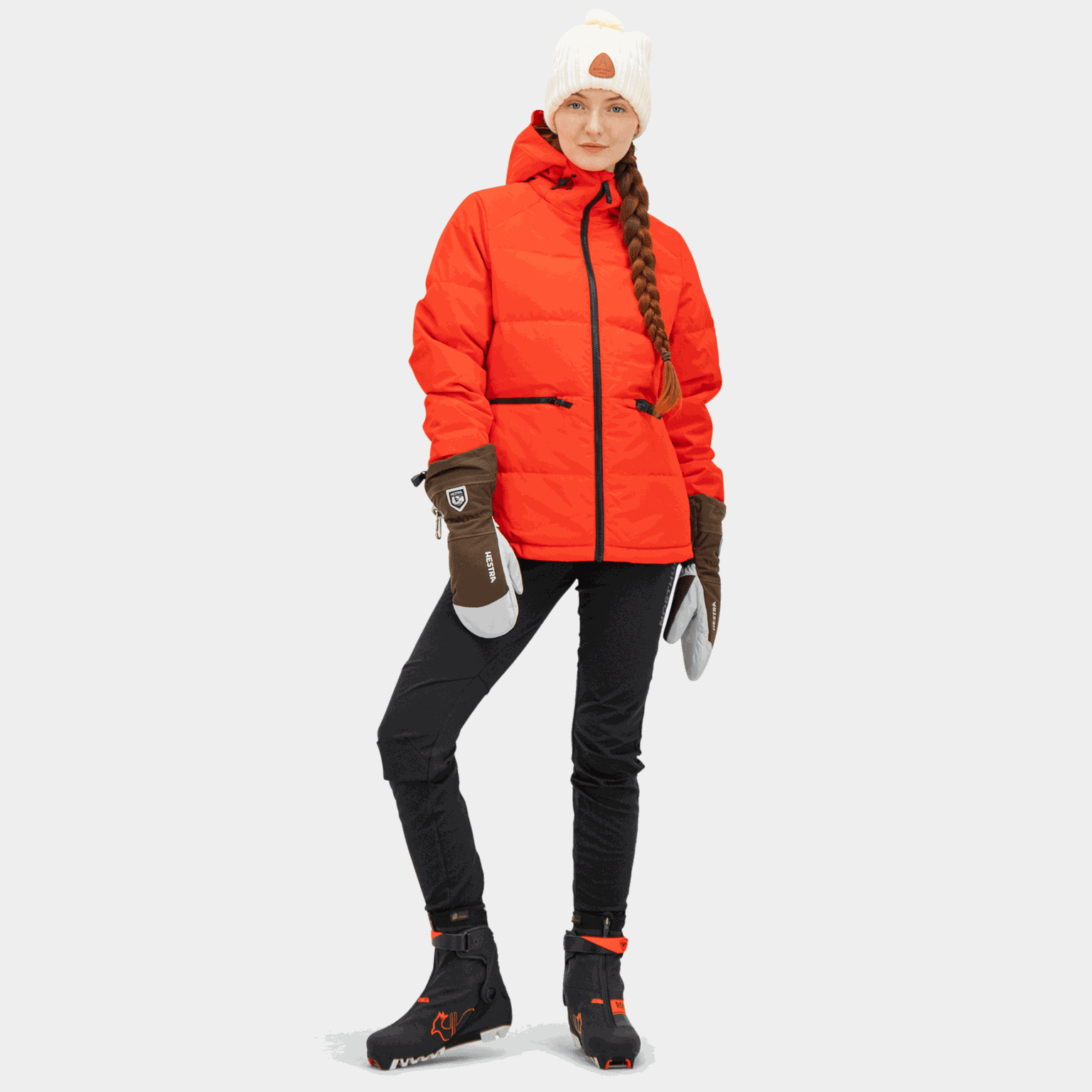 Jaqueta feminina com isolamento Northug Beito 22/23 - vermelha