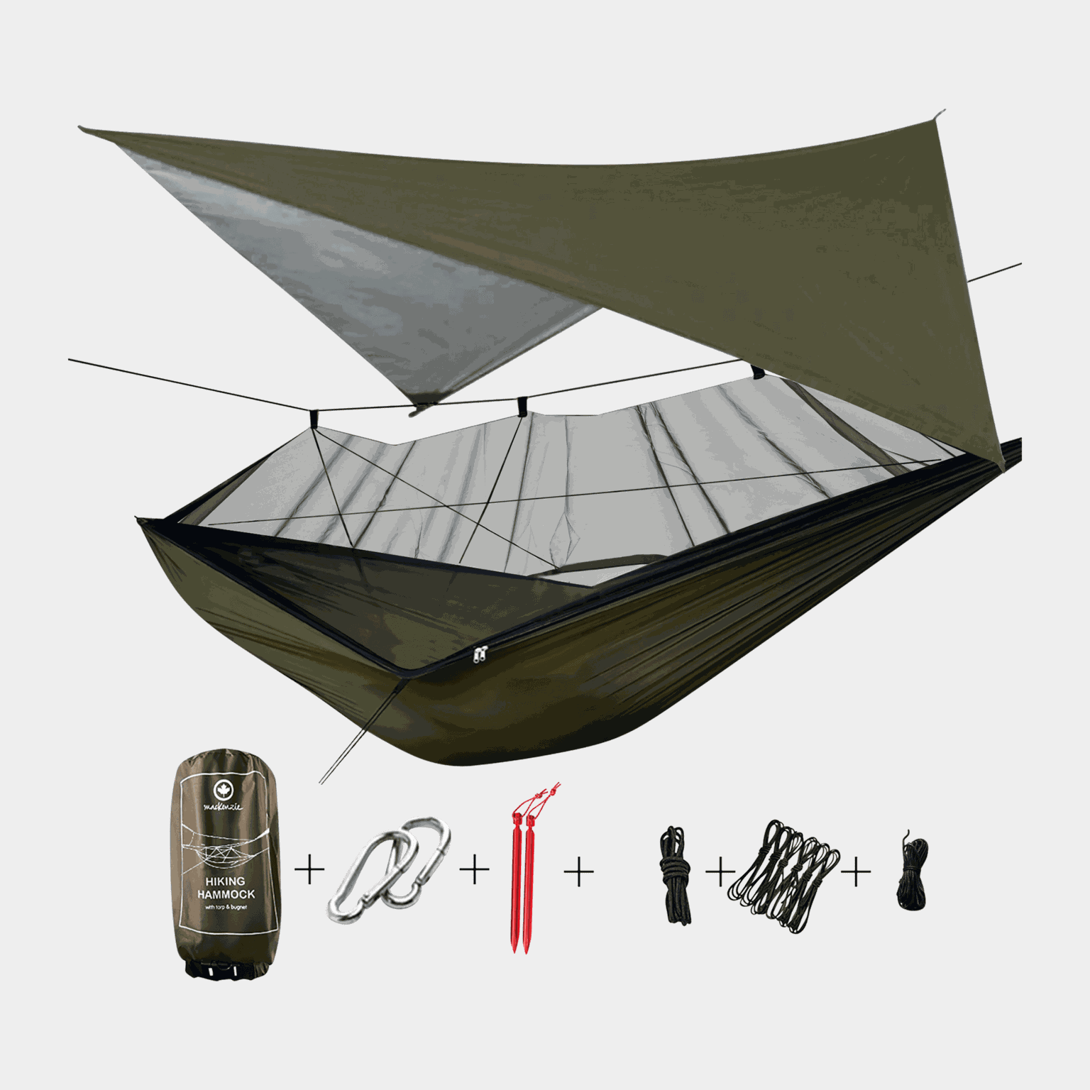 Amaca da trekking z telo 2.0, amaca green