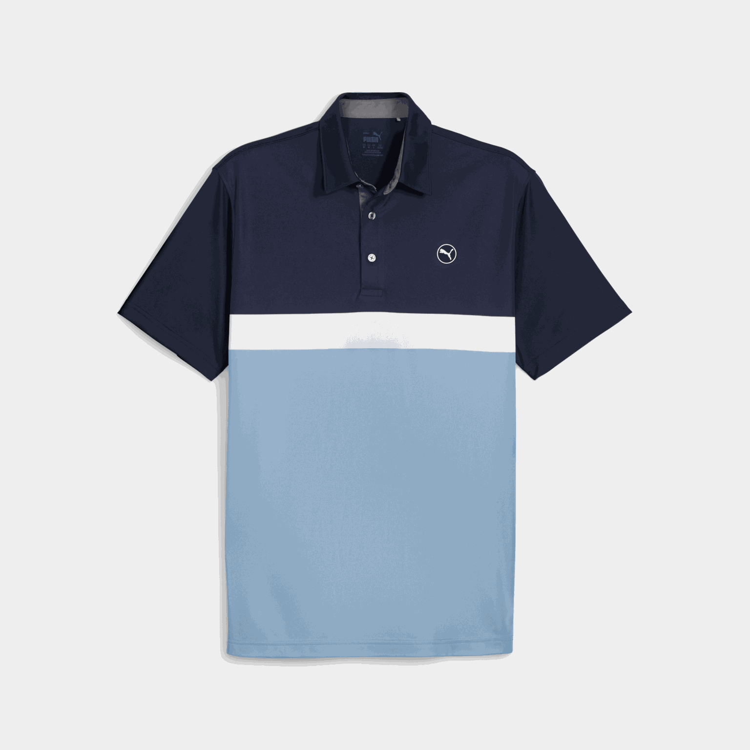 Pure Colorblock Polo, poloskjorte, golf, herre - Mørk blå