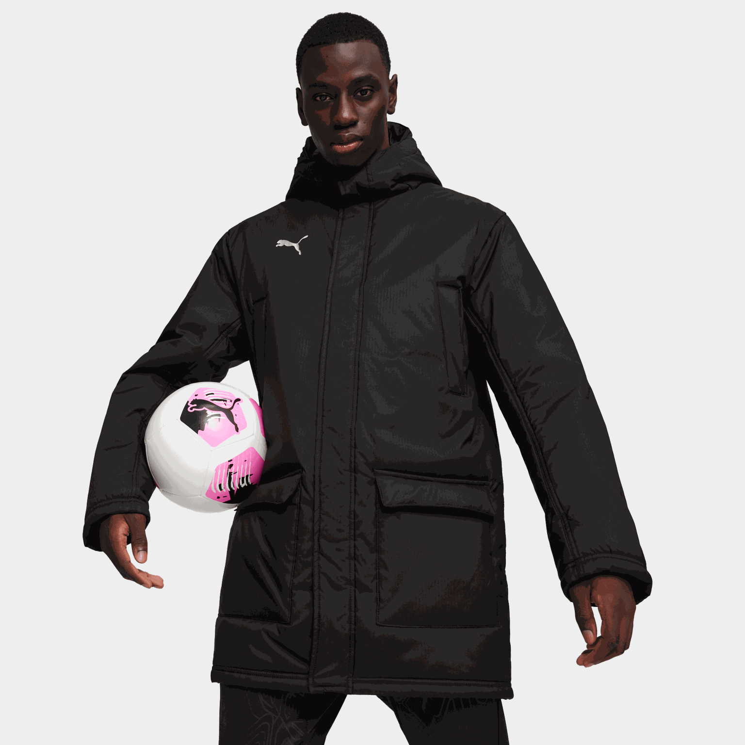  Jaqueta de inverno masculina teamFINAL – preta