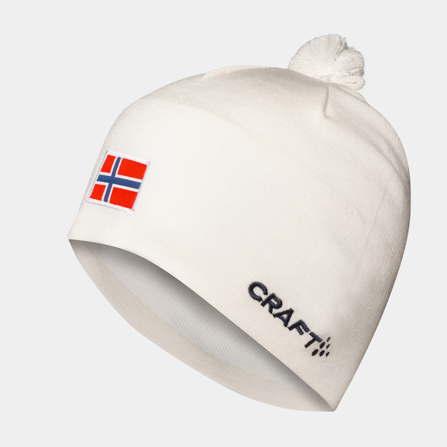  Gebreide muts van Craft Norway, maat USX 24/25, unisex - wit