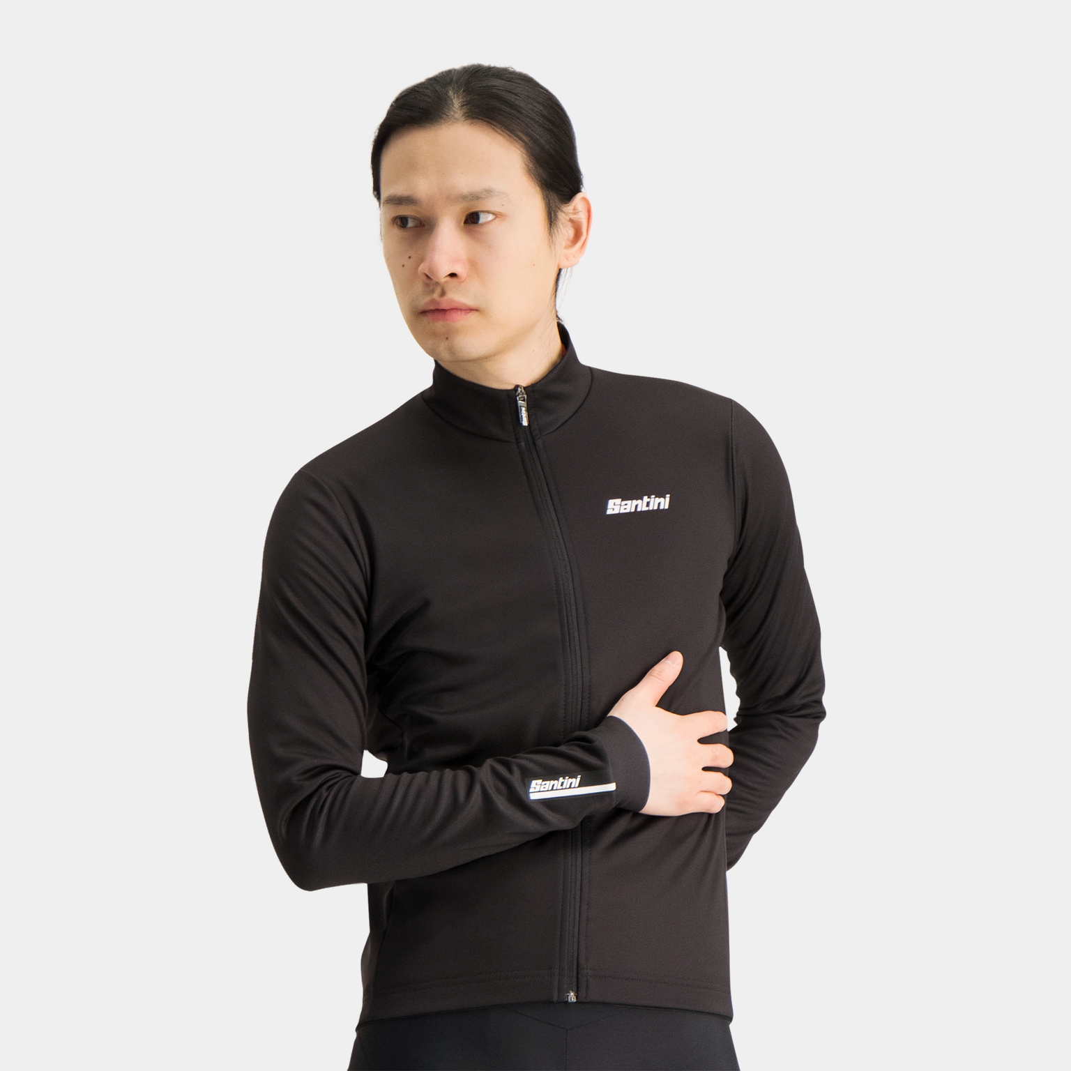  Colore LS 25 thermoshirt, unisex fietsshirt - zwart