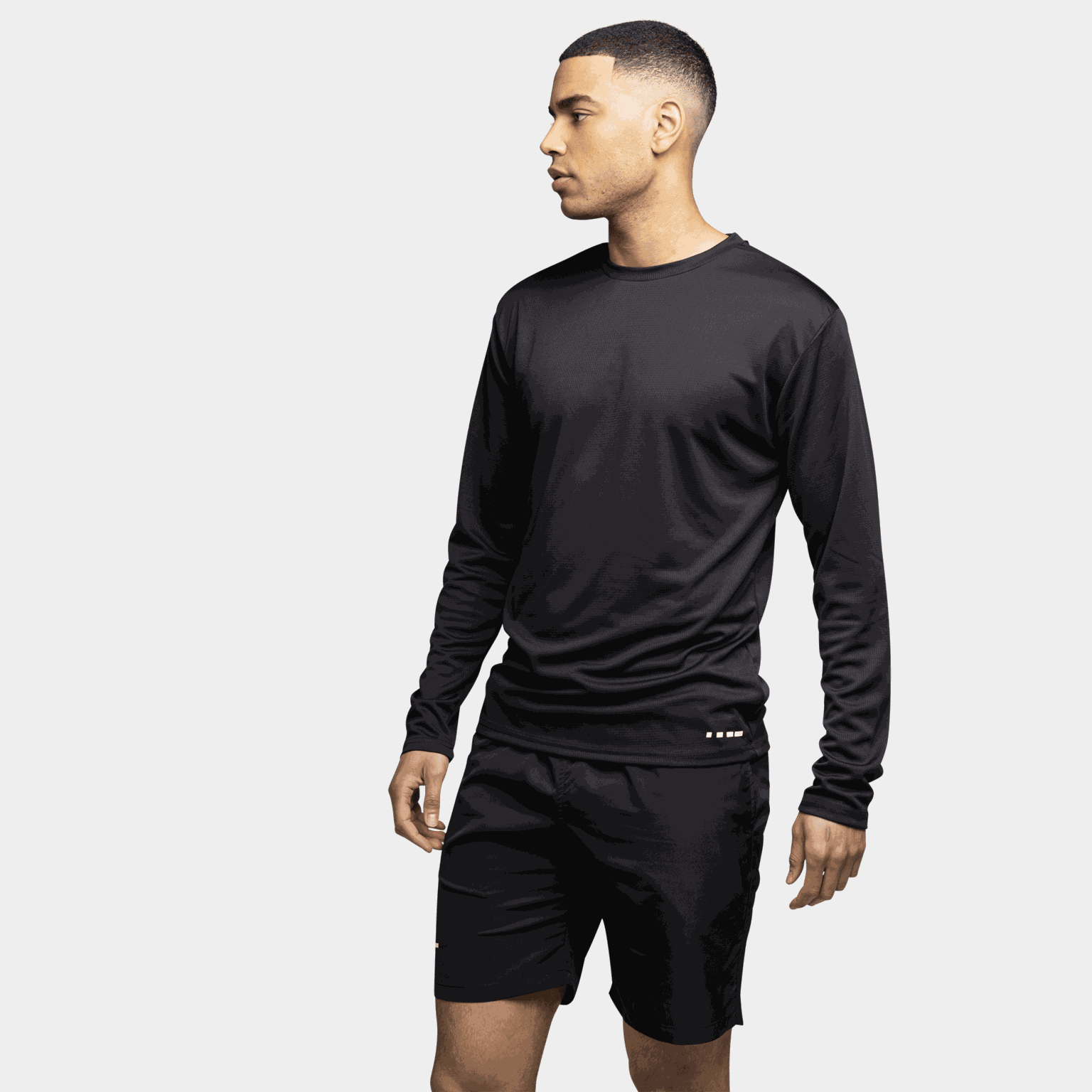 Męska koszulka sportowa z długim rękawem, bluza treningowa