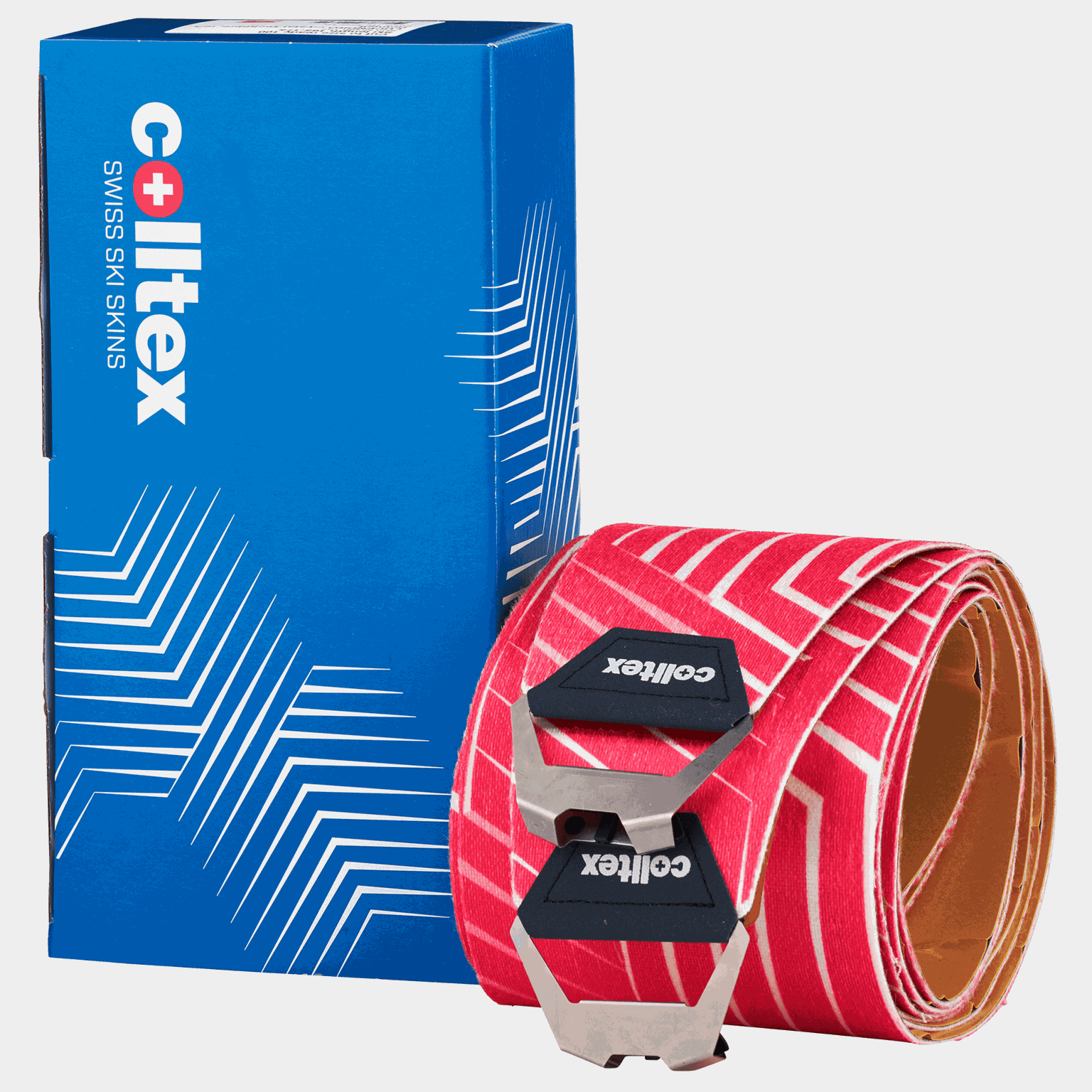 Protetor de esqui LUCENDRO CRYSTAL 130 mm 24/25 para esquis de touring, protetor de esqui para esquis de touring - Vermelho