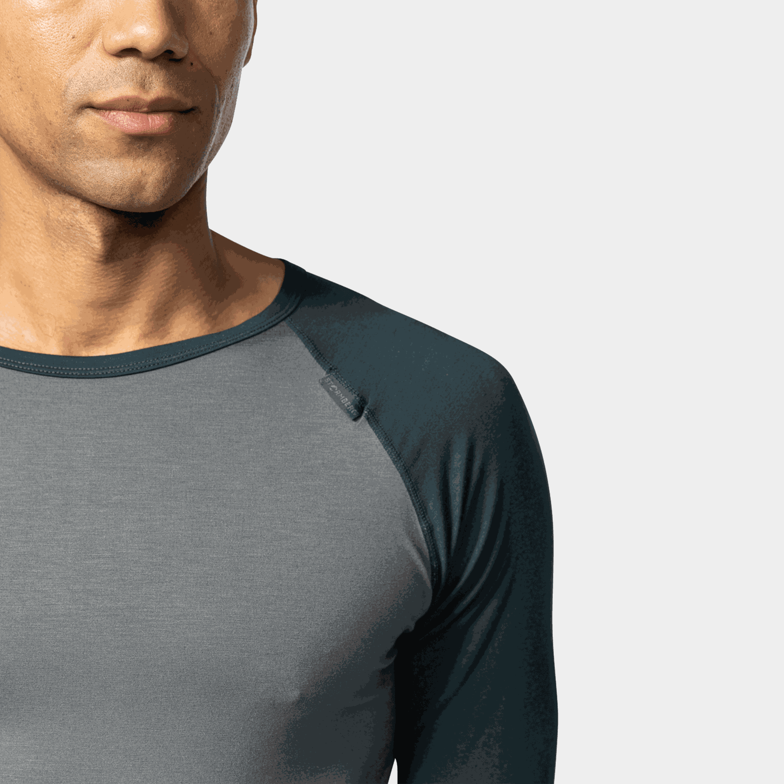 Falkenberg Super Underwear herensweatshirt, ronde kraag, bamboepatroon