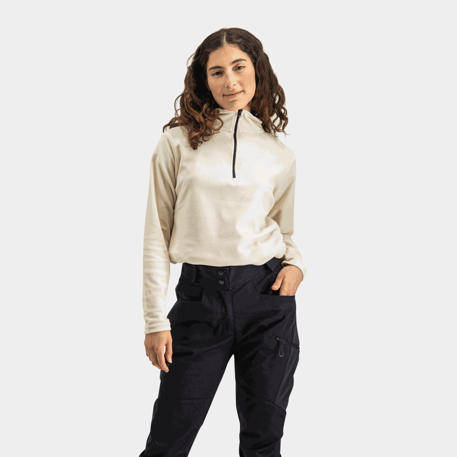 Hesseng Zip Fleece, fleecetrui, dames