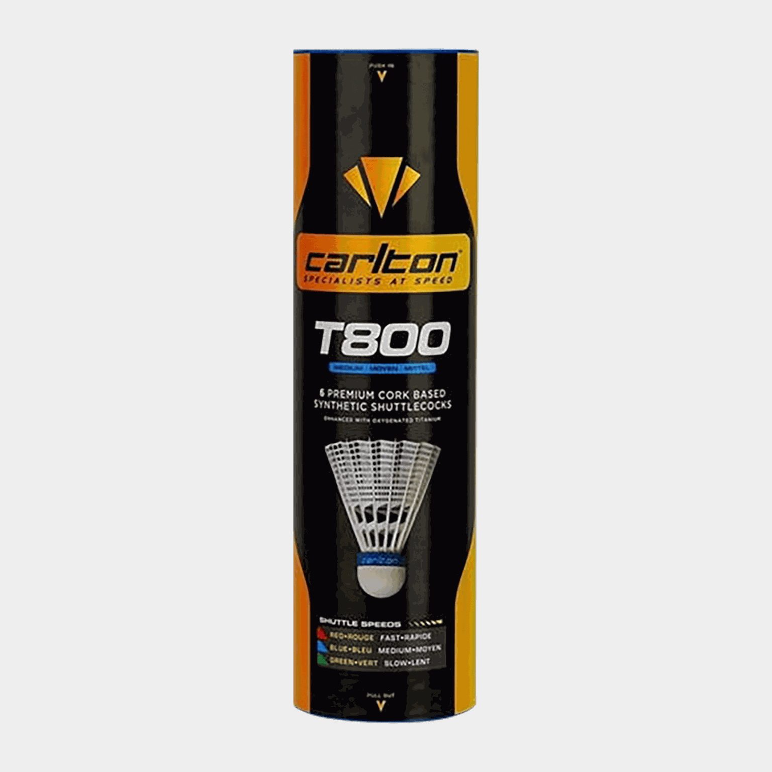  Badmintonové míčky T800 Shut, balení po 6 kusech