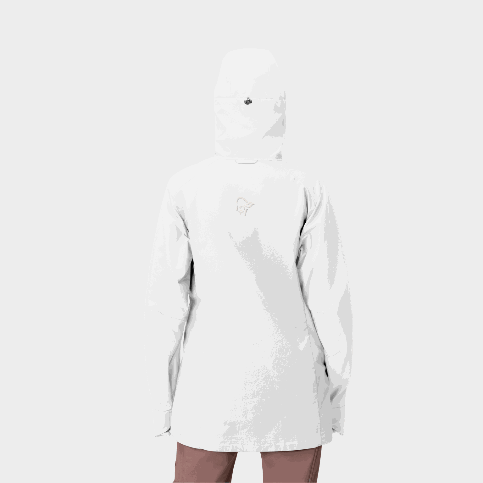 Jaqueta feminina de algodão Femund, modelo branco.