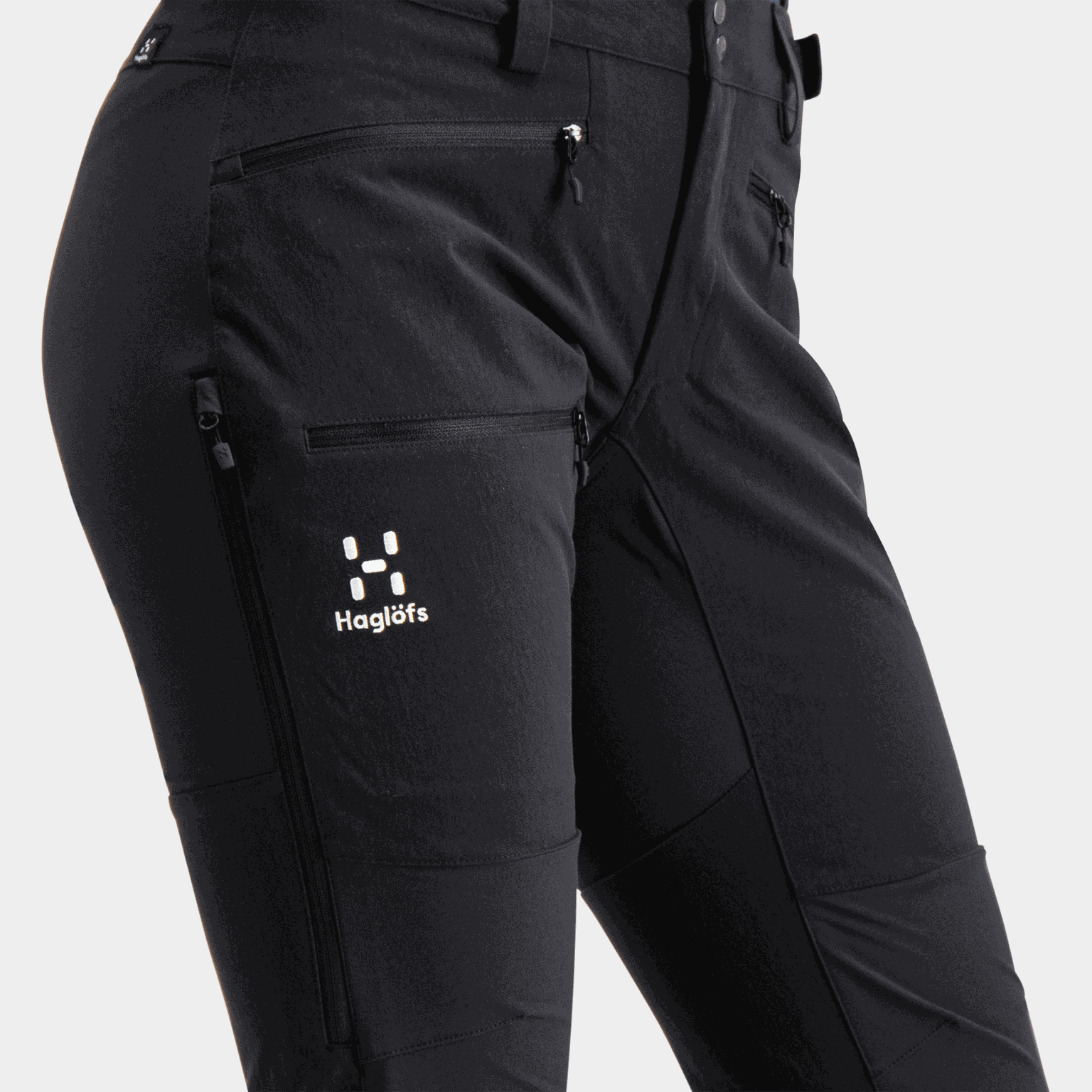 Spodnie typu slim-fit z cyrkonii, spodnie typu softshell, spodnie trekkingowe, damskie