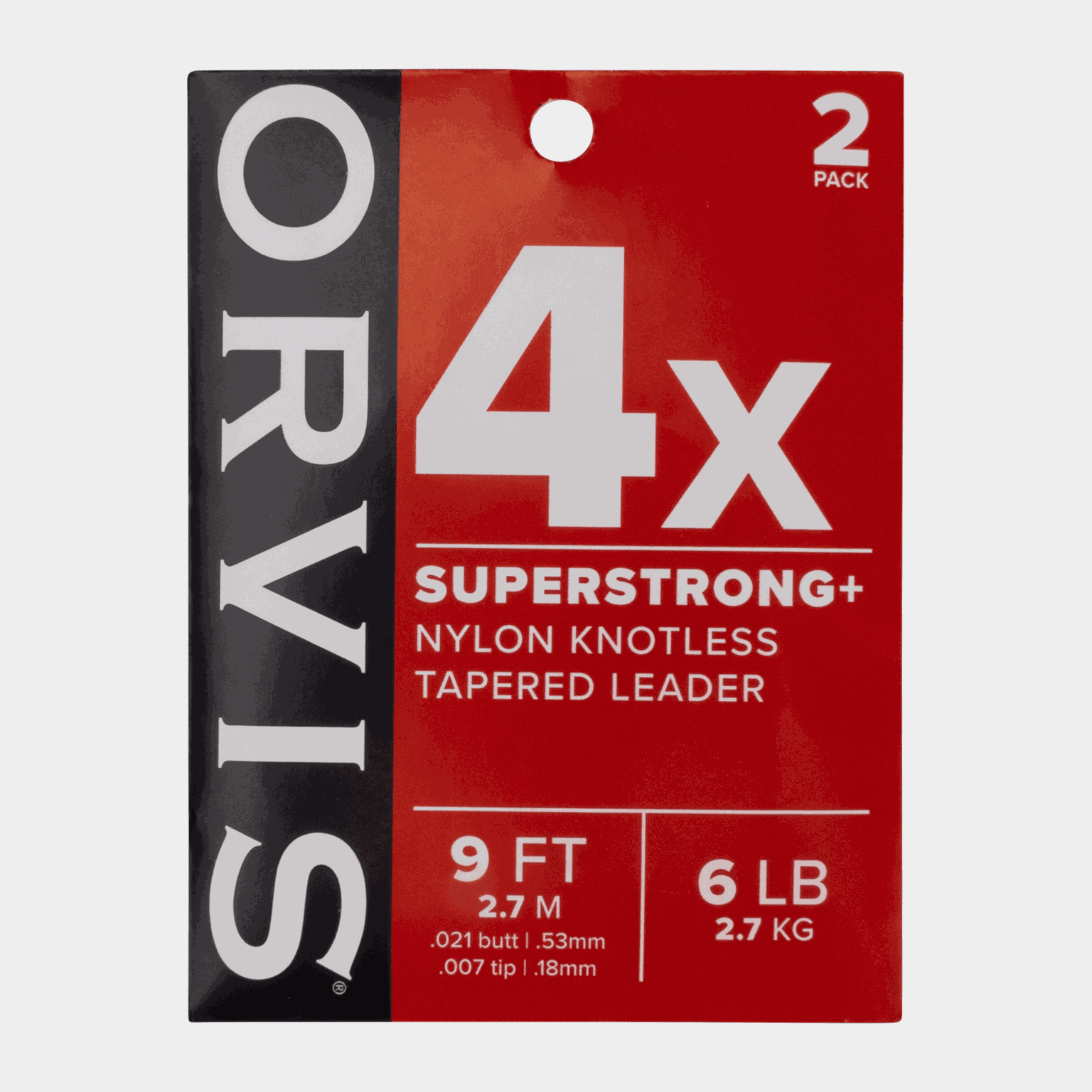 Super Strong Plus Leaders 9' 4x, fortom -