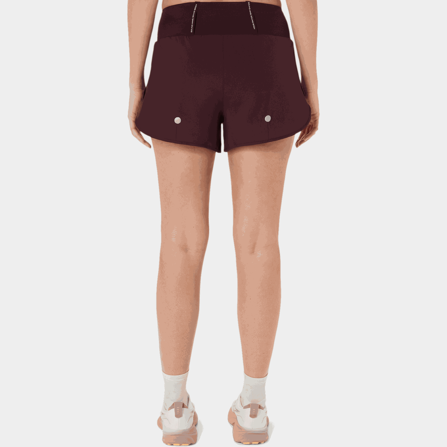 Calções de corrida femininos, 9 cm.