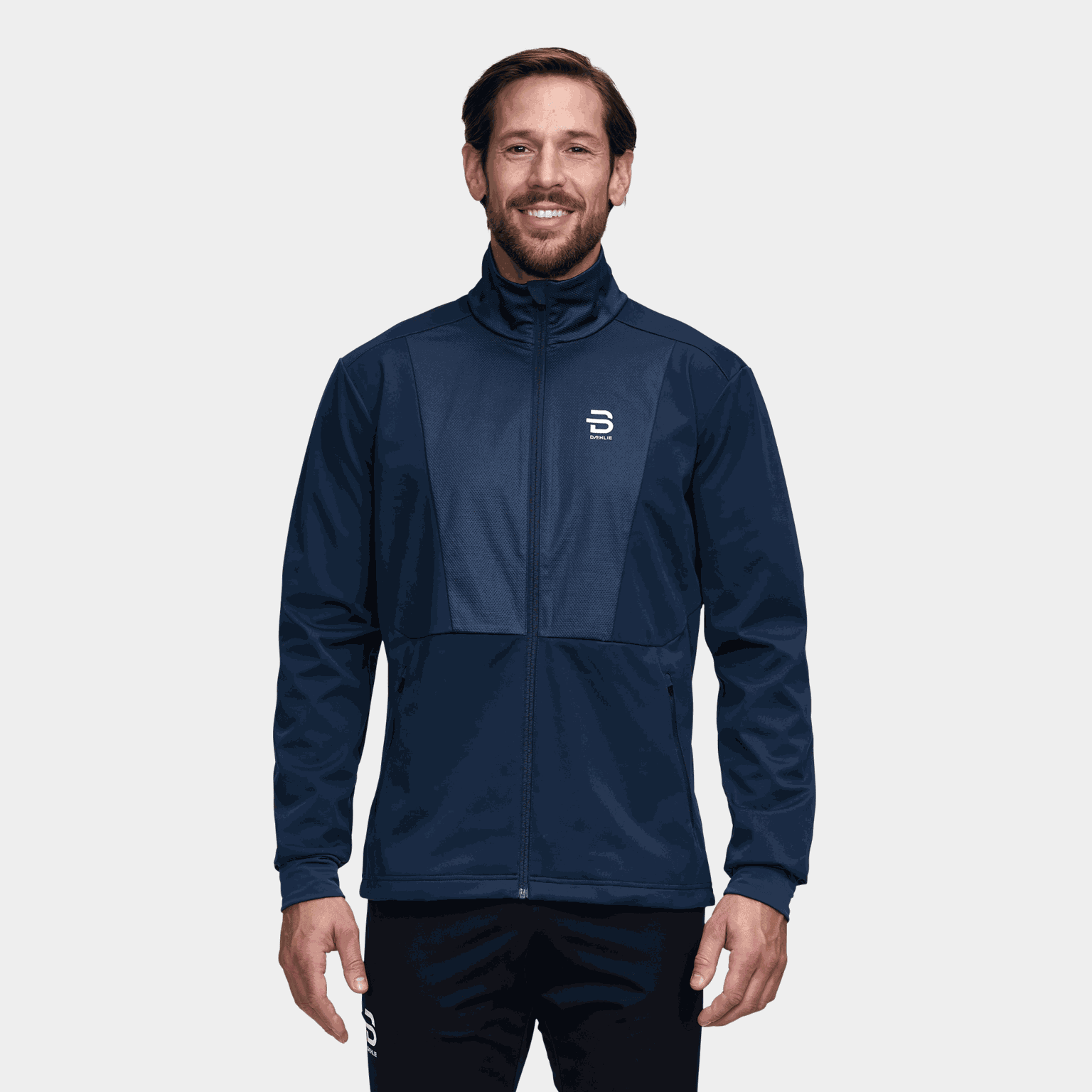  Jaqueta de corrida masculina BD Select 24/25 azul escuro