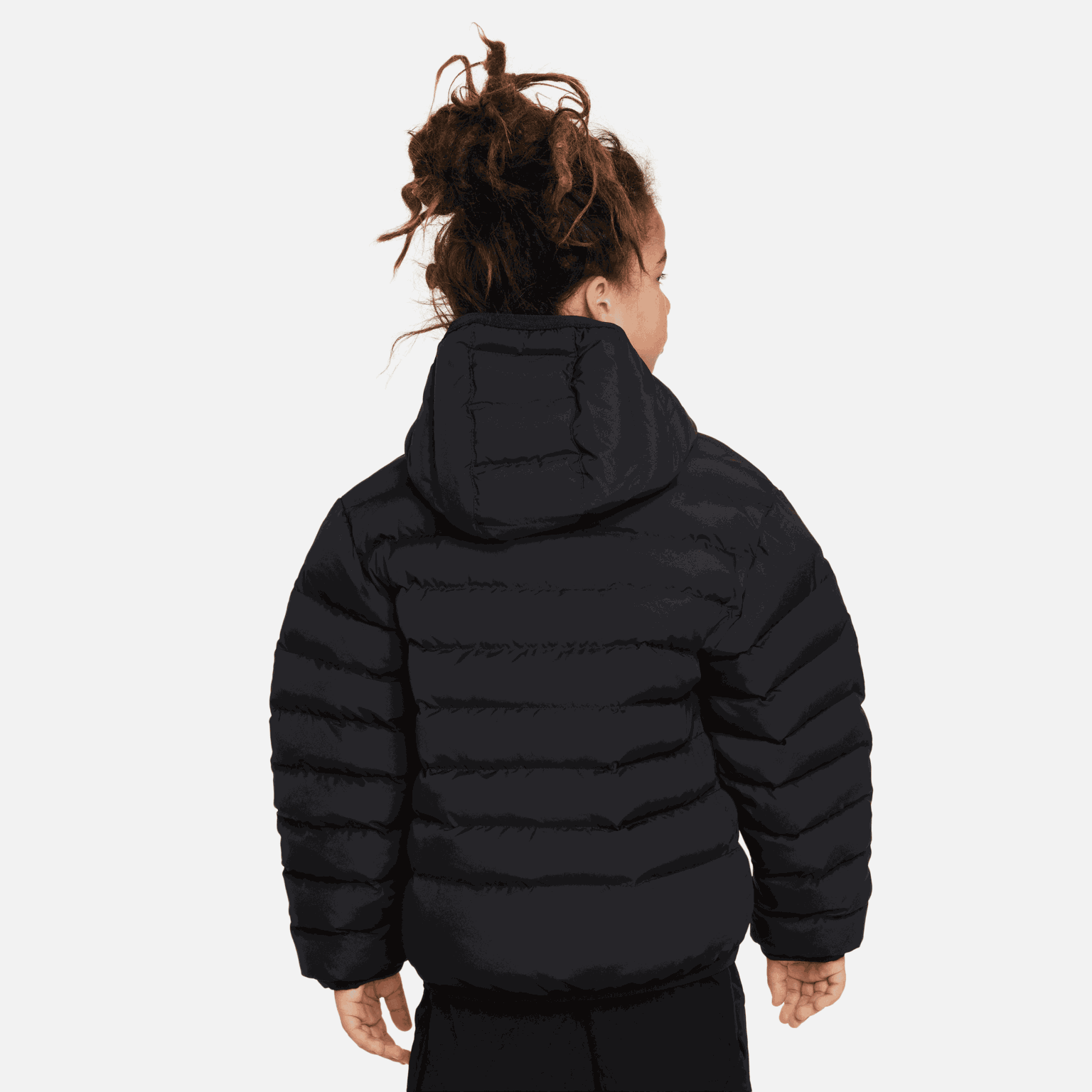 Veste légère à garnissage synthétique, veste d'hiver, junior - noire