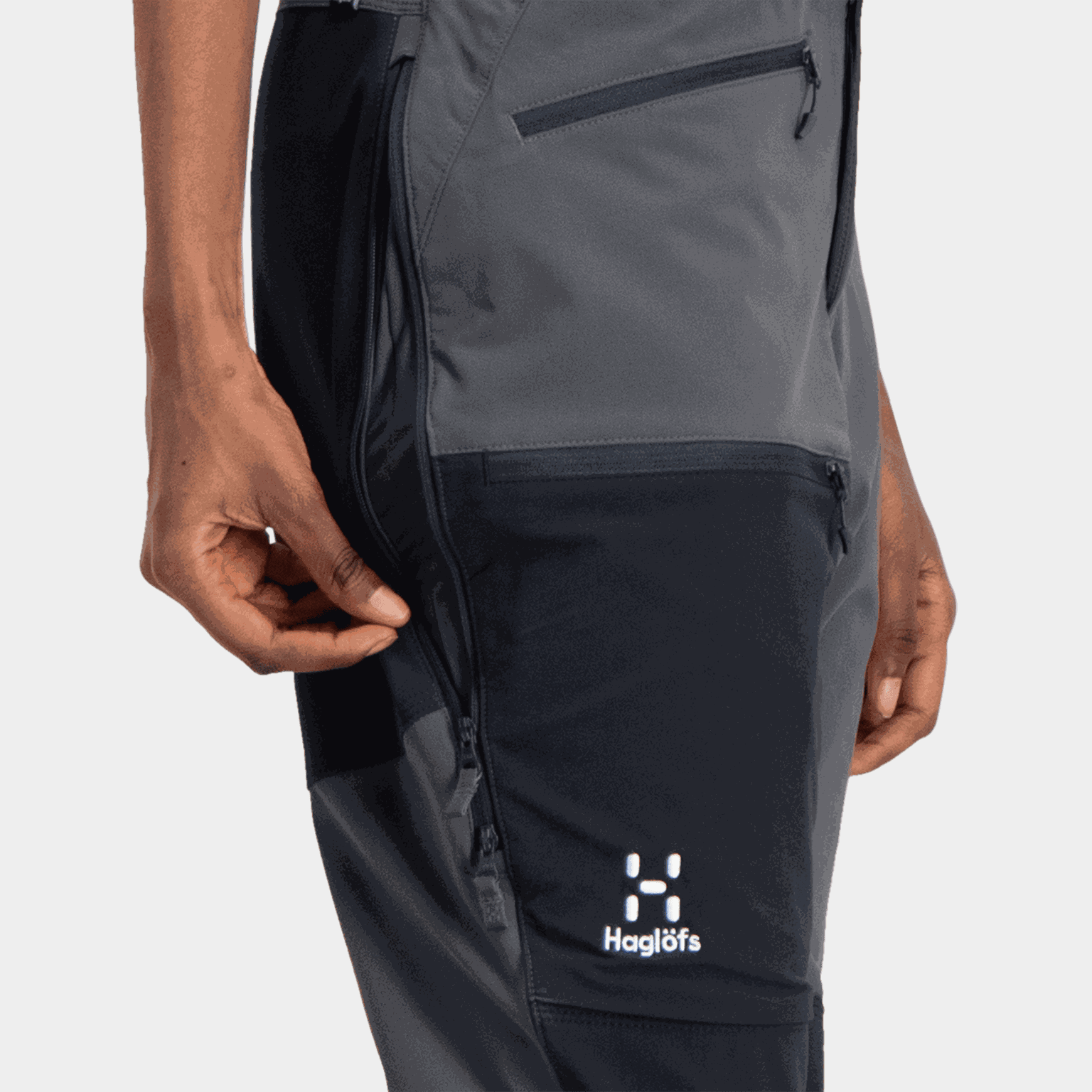 Calça feminina Mountain Standard Zircon, calça softshell, calça de caminhada - multicolorida