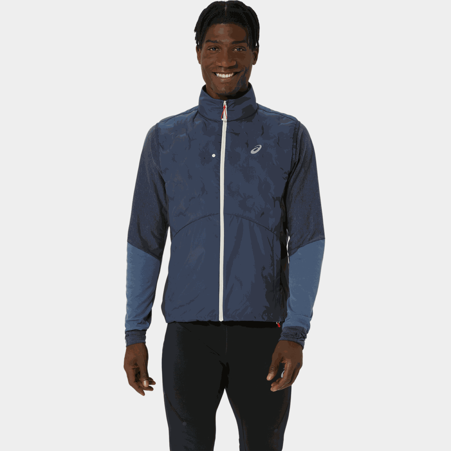Jaqueta masculina de inverno para corrida - azul