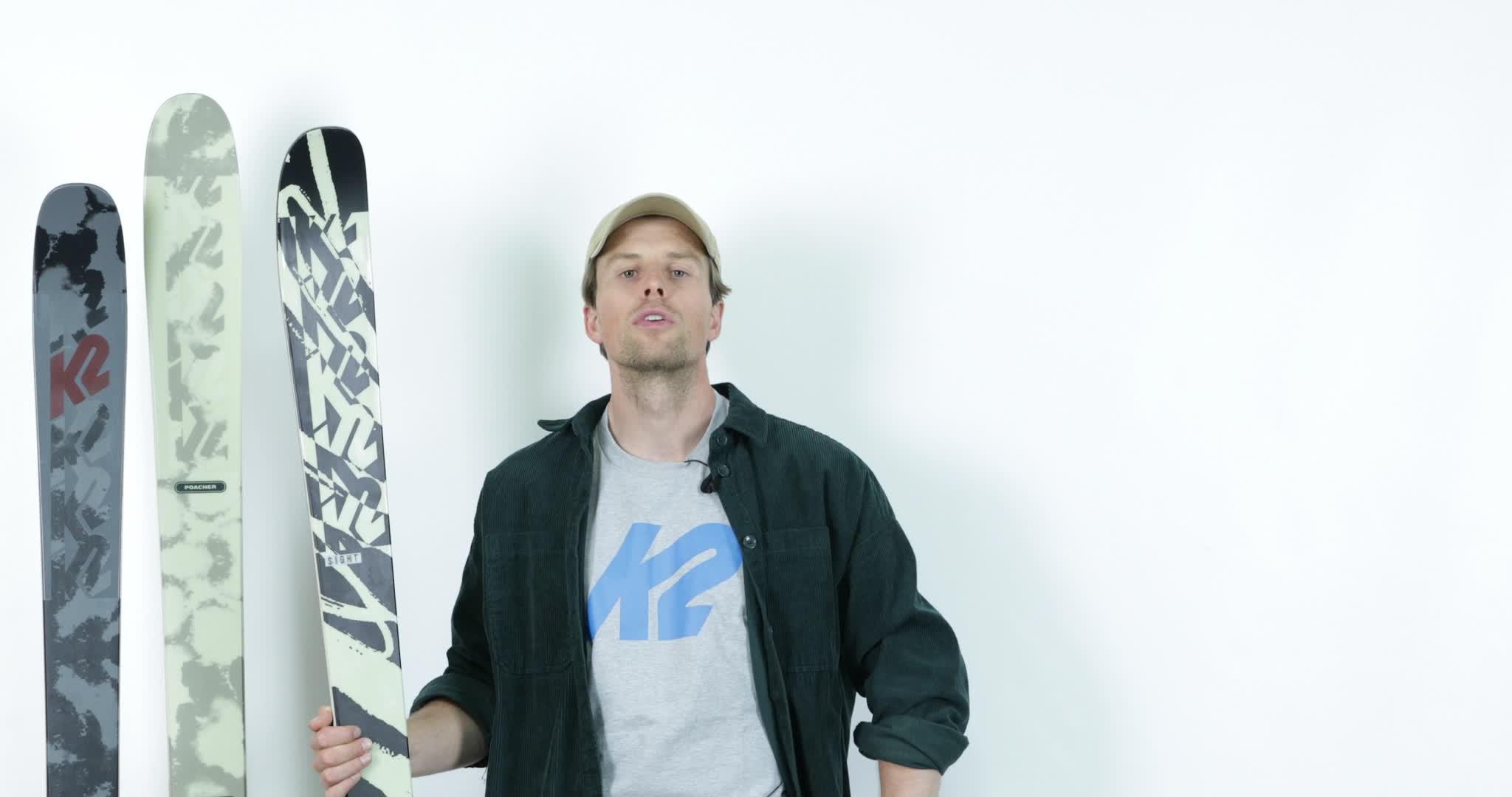 Twintip Skis Sight 23/24, twintip, herre - Hvit