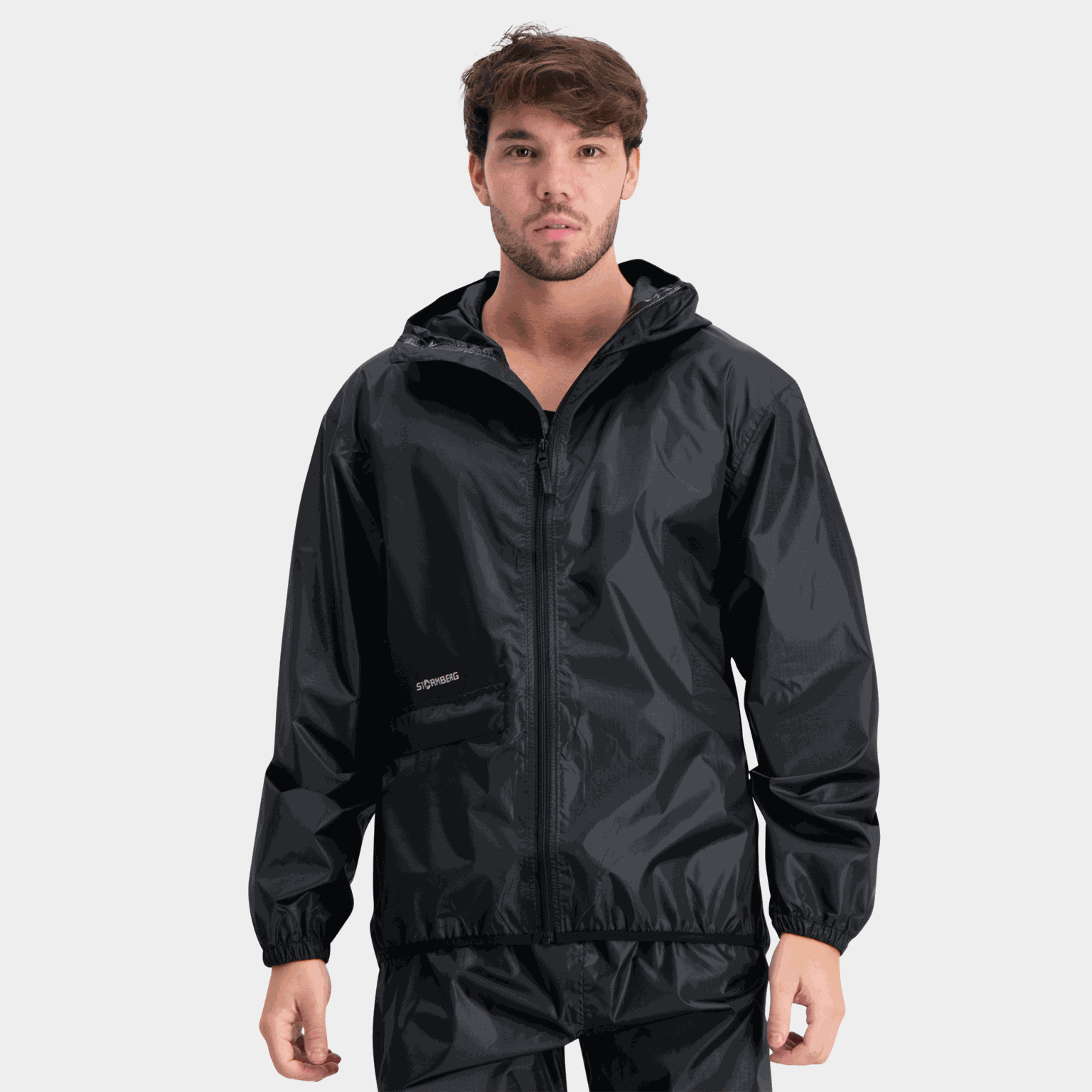 Dálki Packable Rain Set, regnsett, unisex - Svart