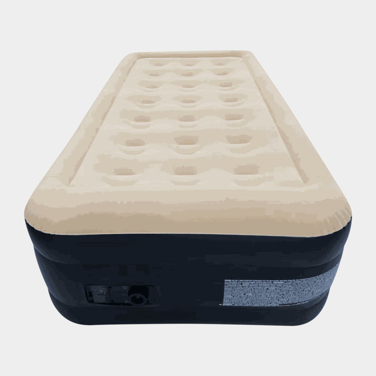  Verhoogd opblaasbaar matras met pomp 220-240V, opblaasbaar matras – bruin