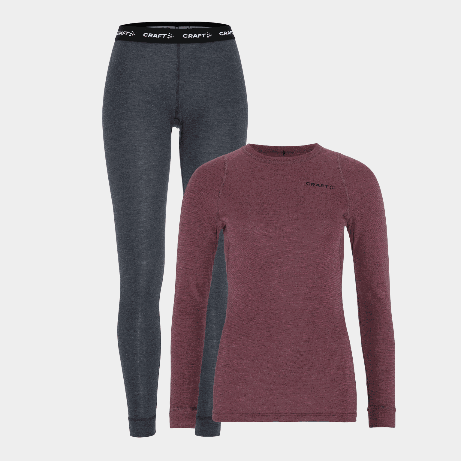  Ensemble en laine mérinos, ensemble en laine pour femme - rouge