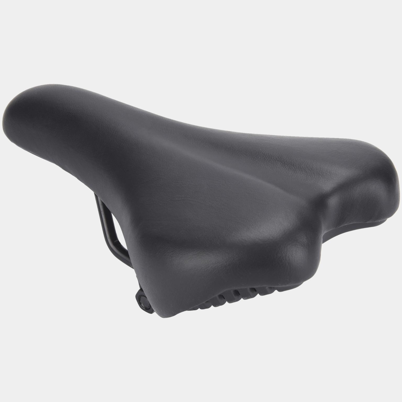 Saddle jr with rails and bracket, sykkelsete, junior - Svart