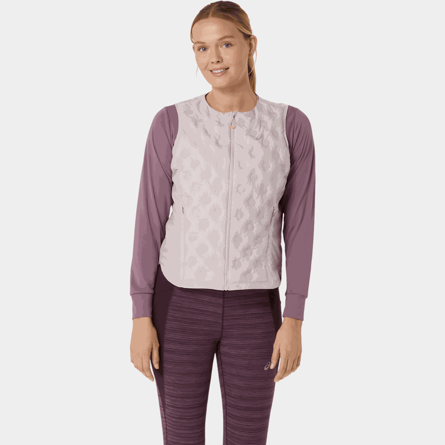  Nagino Run gewatteerd vest, gewatteerd vest voor dames – roze