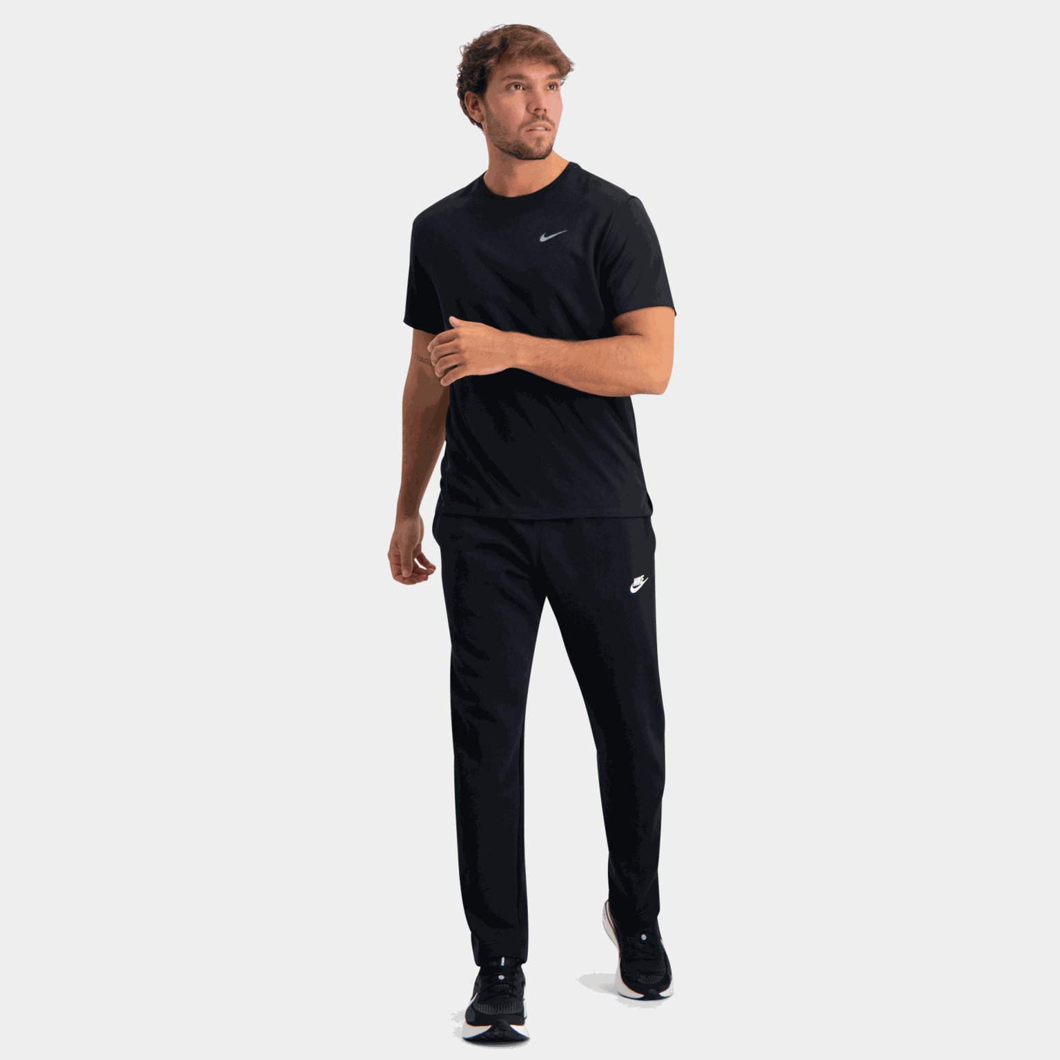 Nike Dri-FIT UV Miler Short Sleeve, t-skjorte herre - Svart