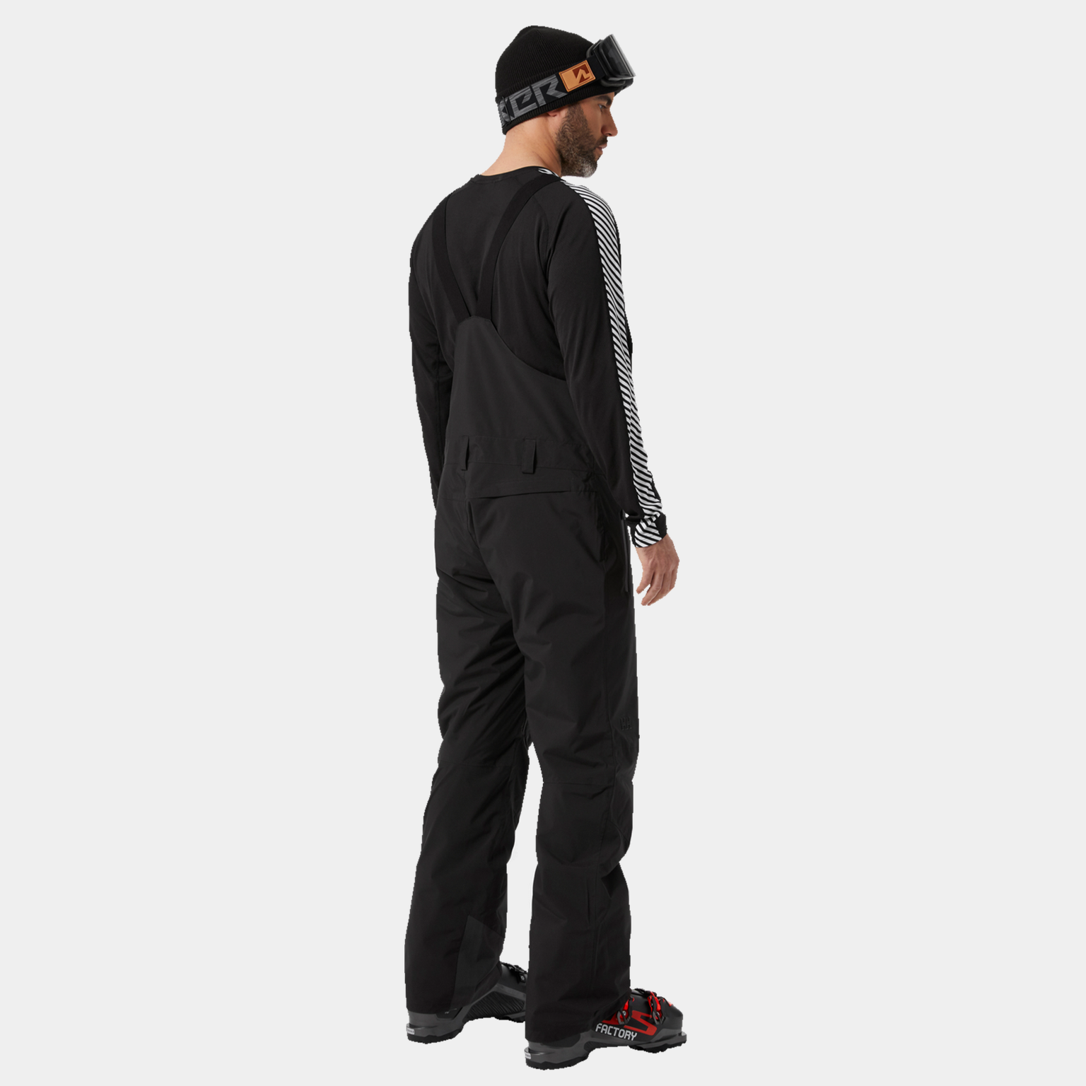  Calça de esqui Legendary, tamanho 24/25, masculina - preta