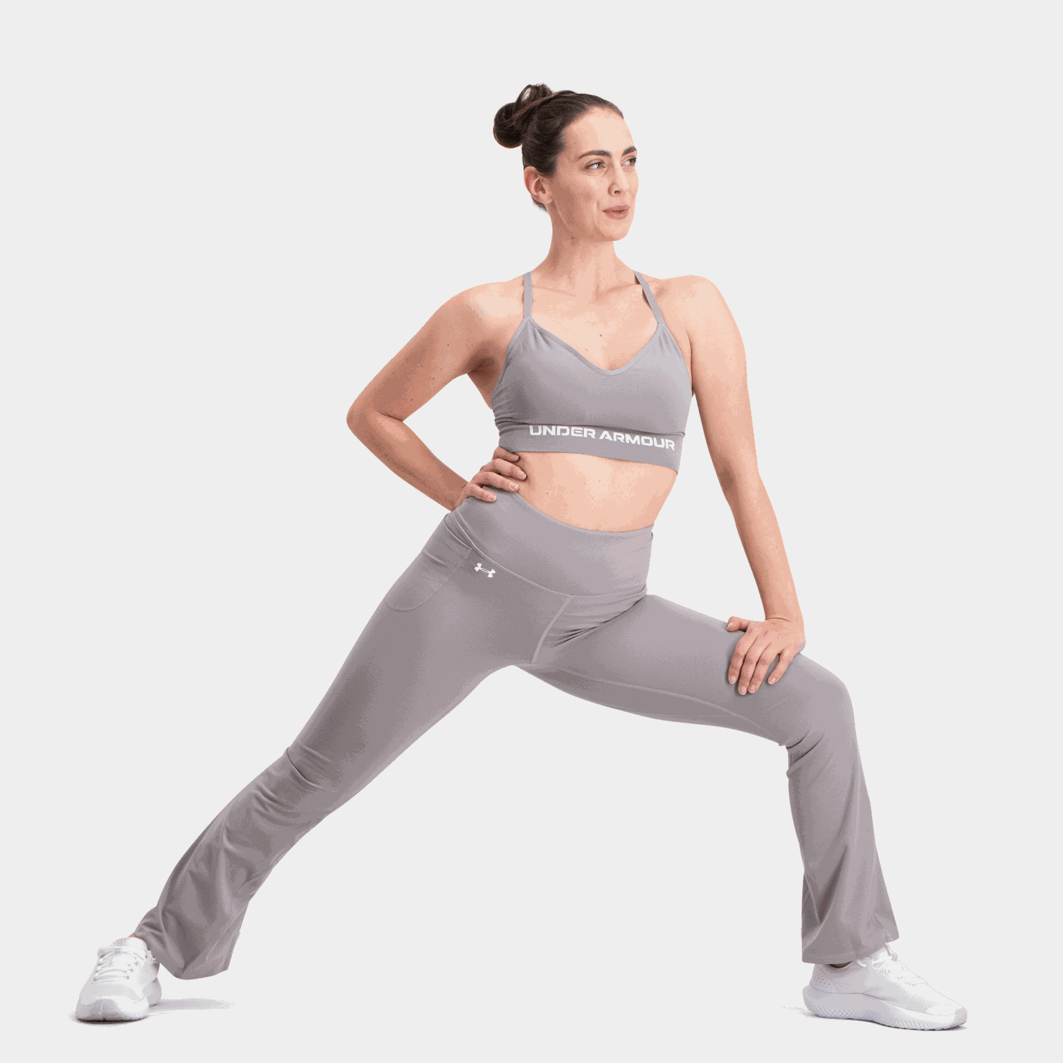 Calça Legging Feminina Motion Flare - Cinza