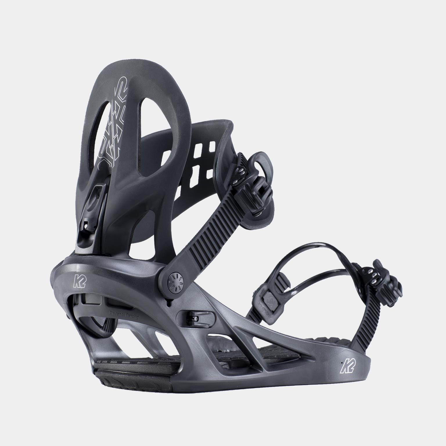 Fixations de snowboard Mach 24/25, homme, noires