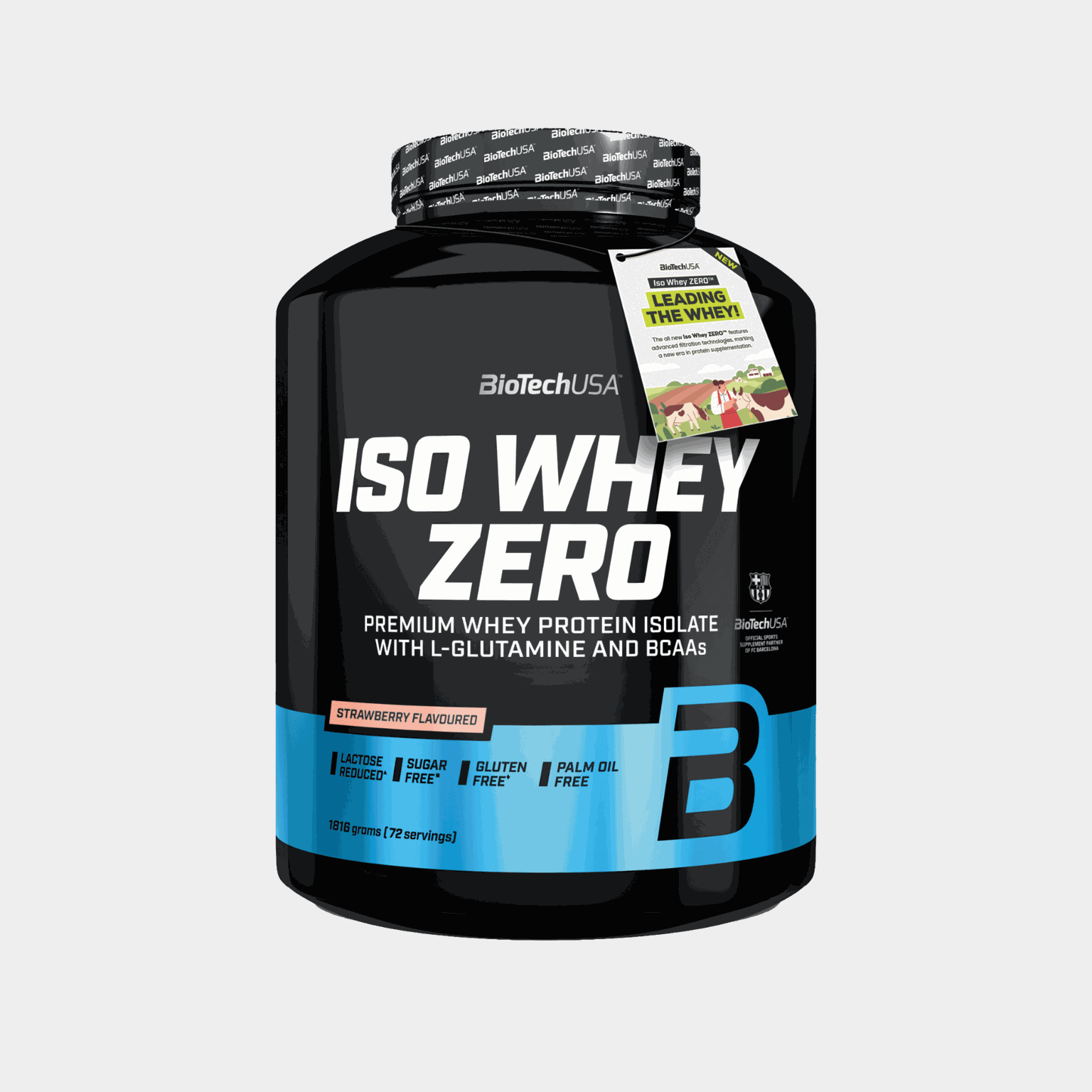  Iso Whey Zero 1816g proteinový prášek s jahodovou příchutí -