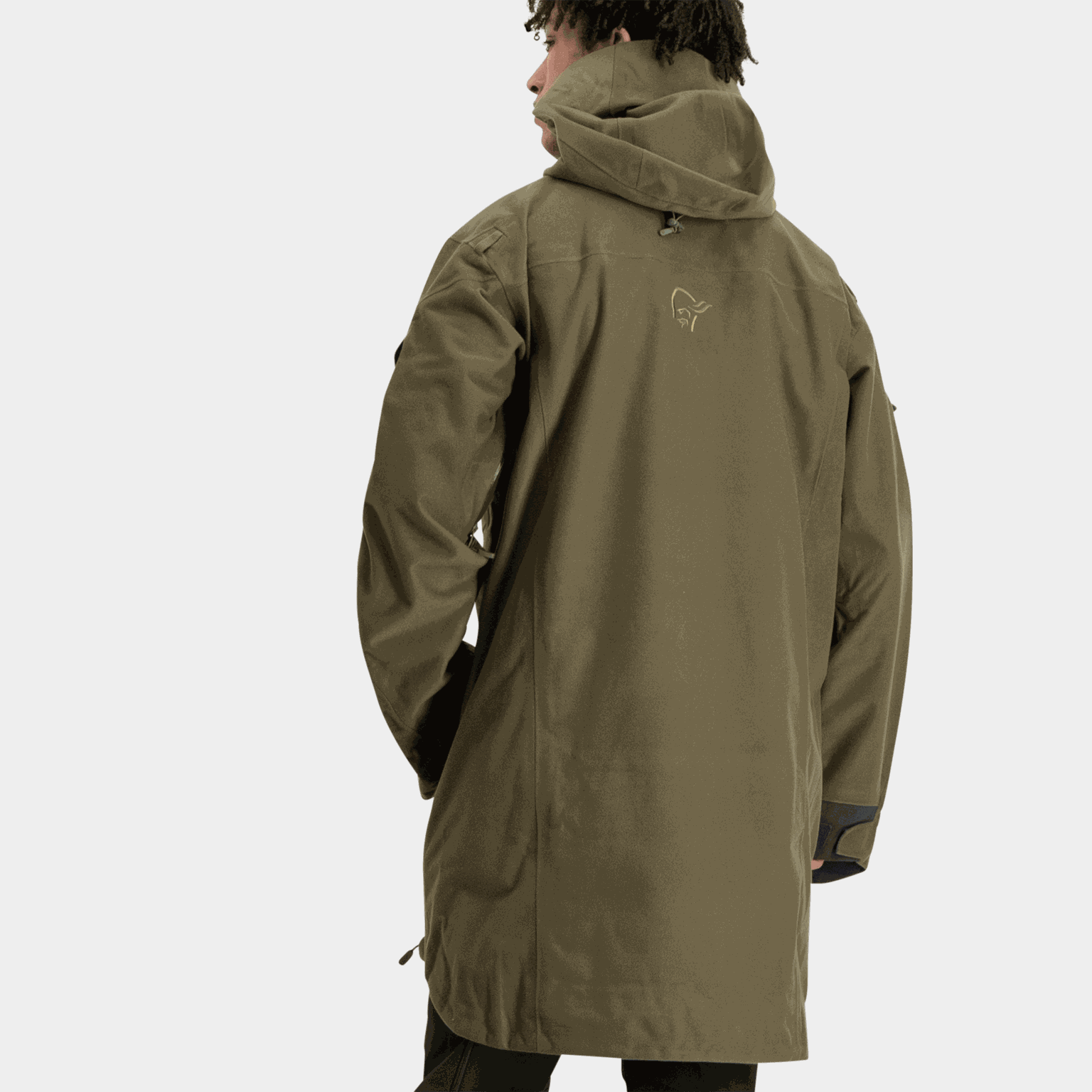  Parka feminina Gore-Tex, anorak - verde
