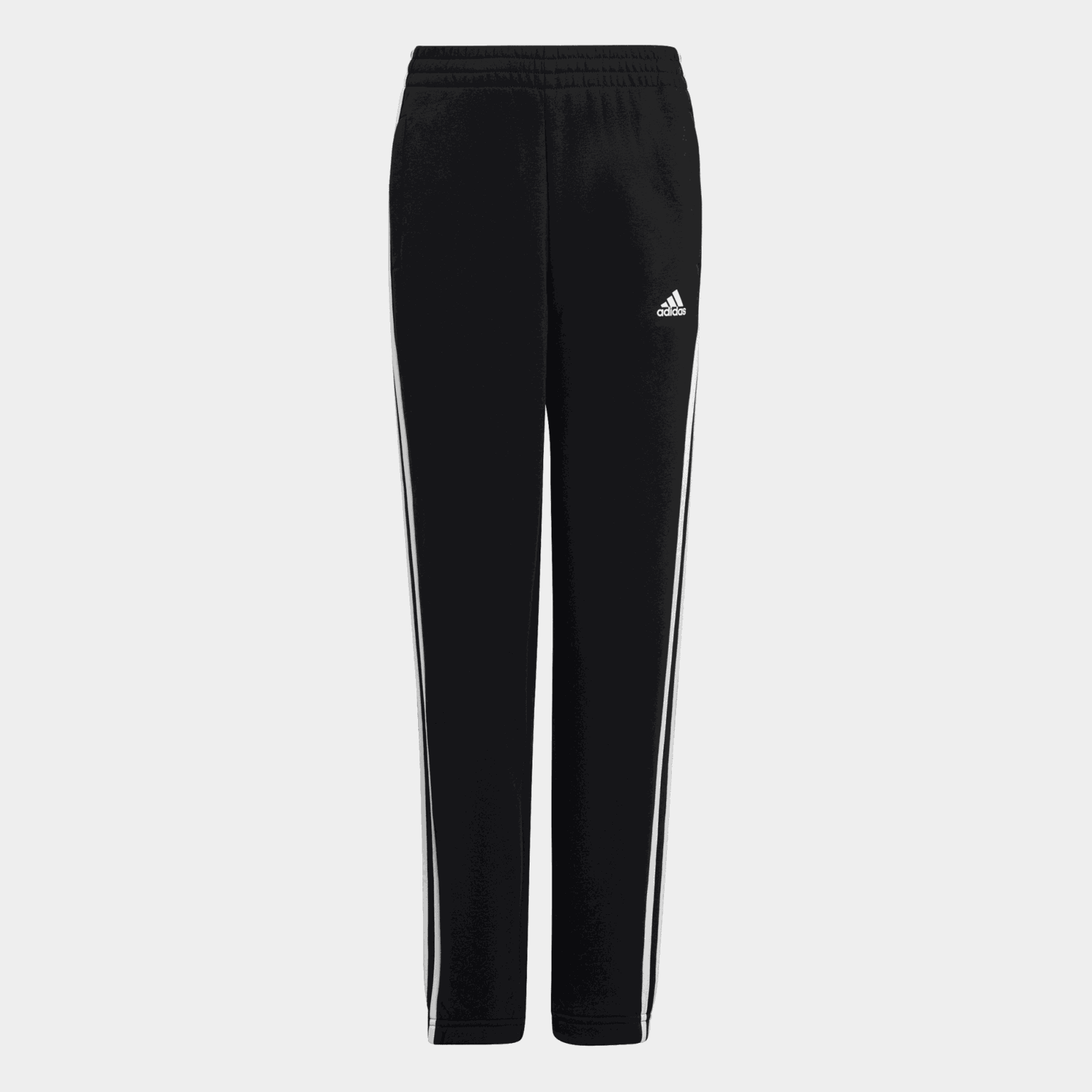 Essentials 3-Stripes Fleece Joggers, joggebukse, junior - Svart