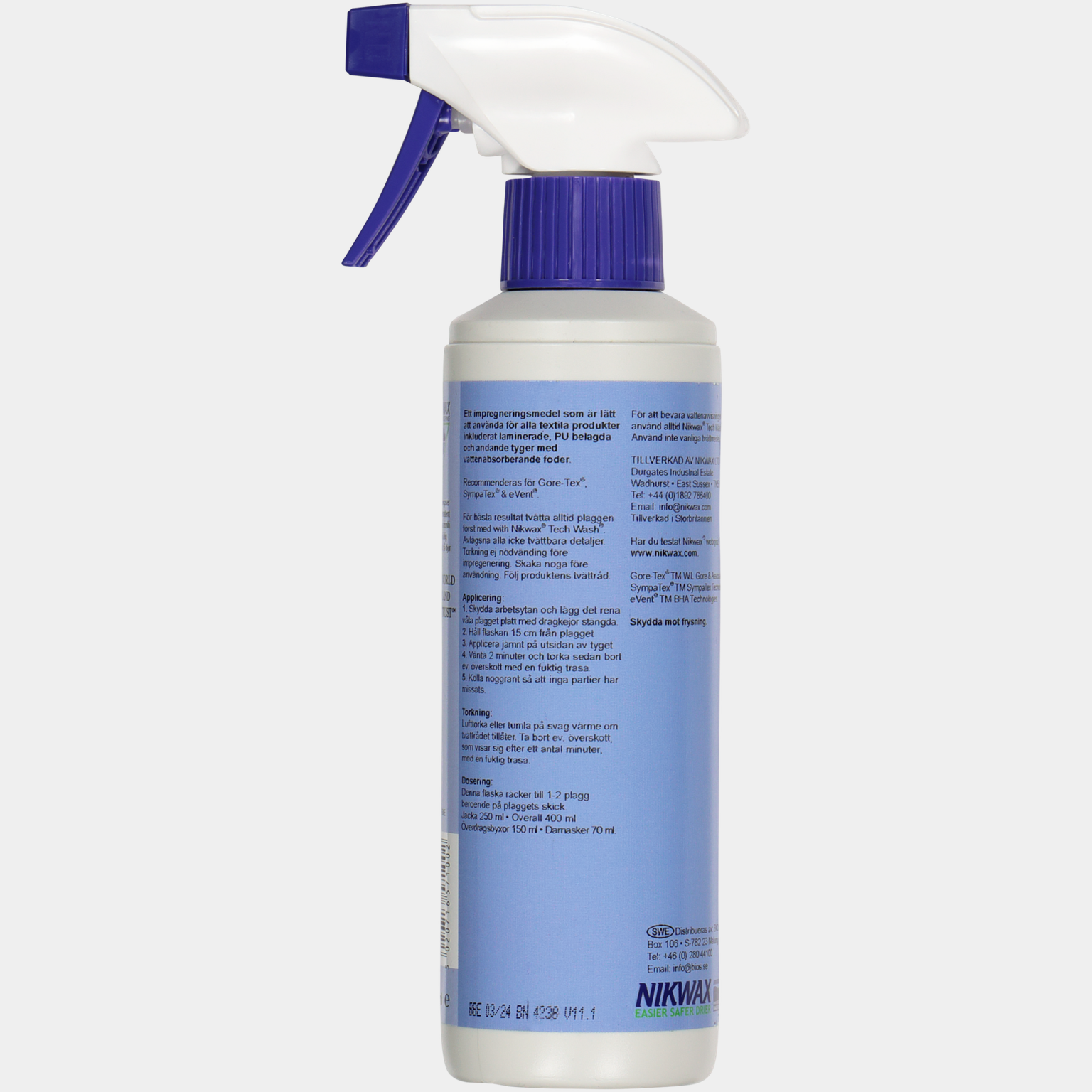 Środek hydroizolacyjny w sprayu TX Direct Spray do tkanin wodoodpornych -