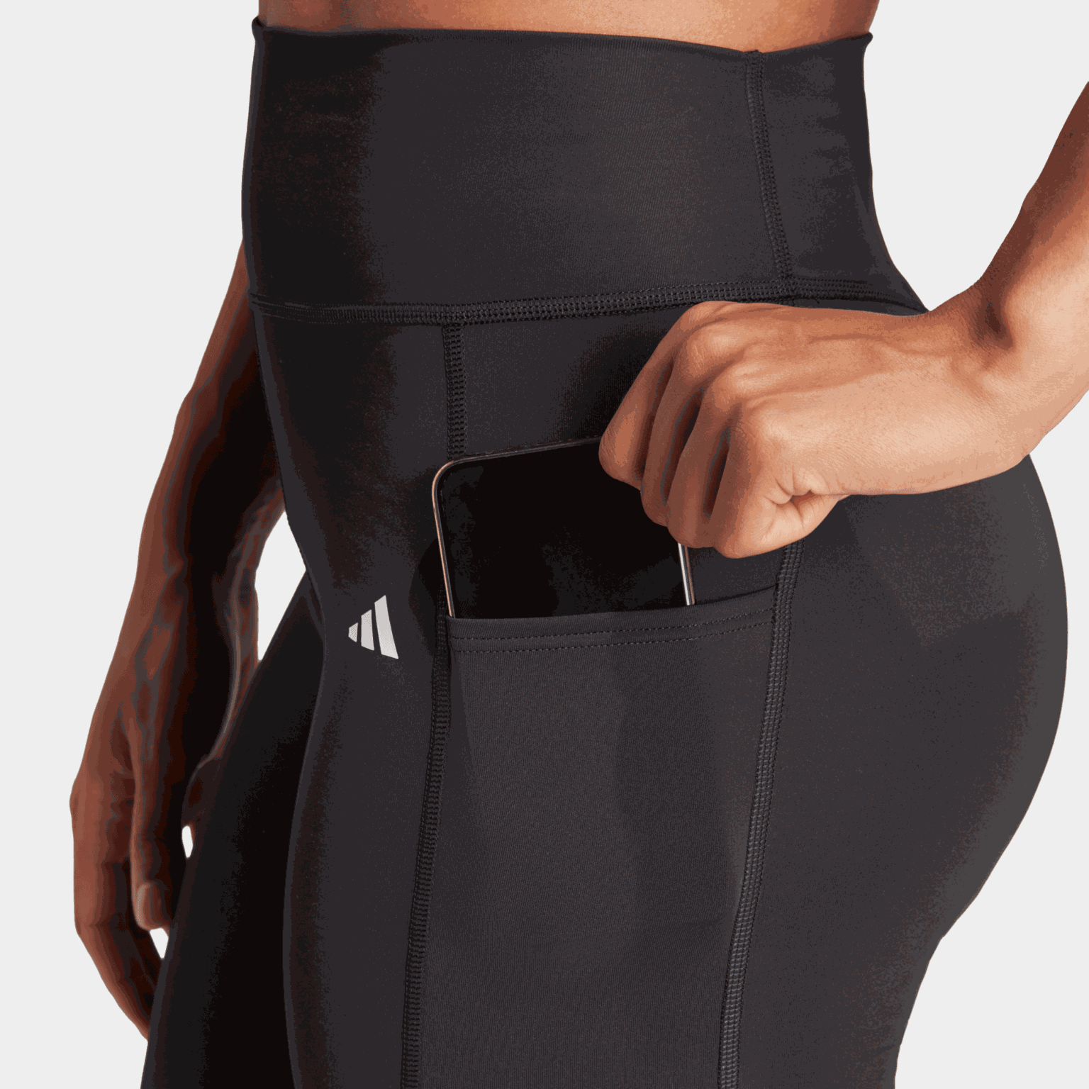  Leginsy sportowe damskie Optime Long, czarne