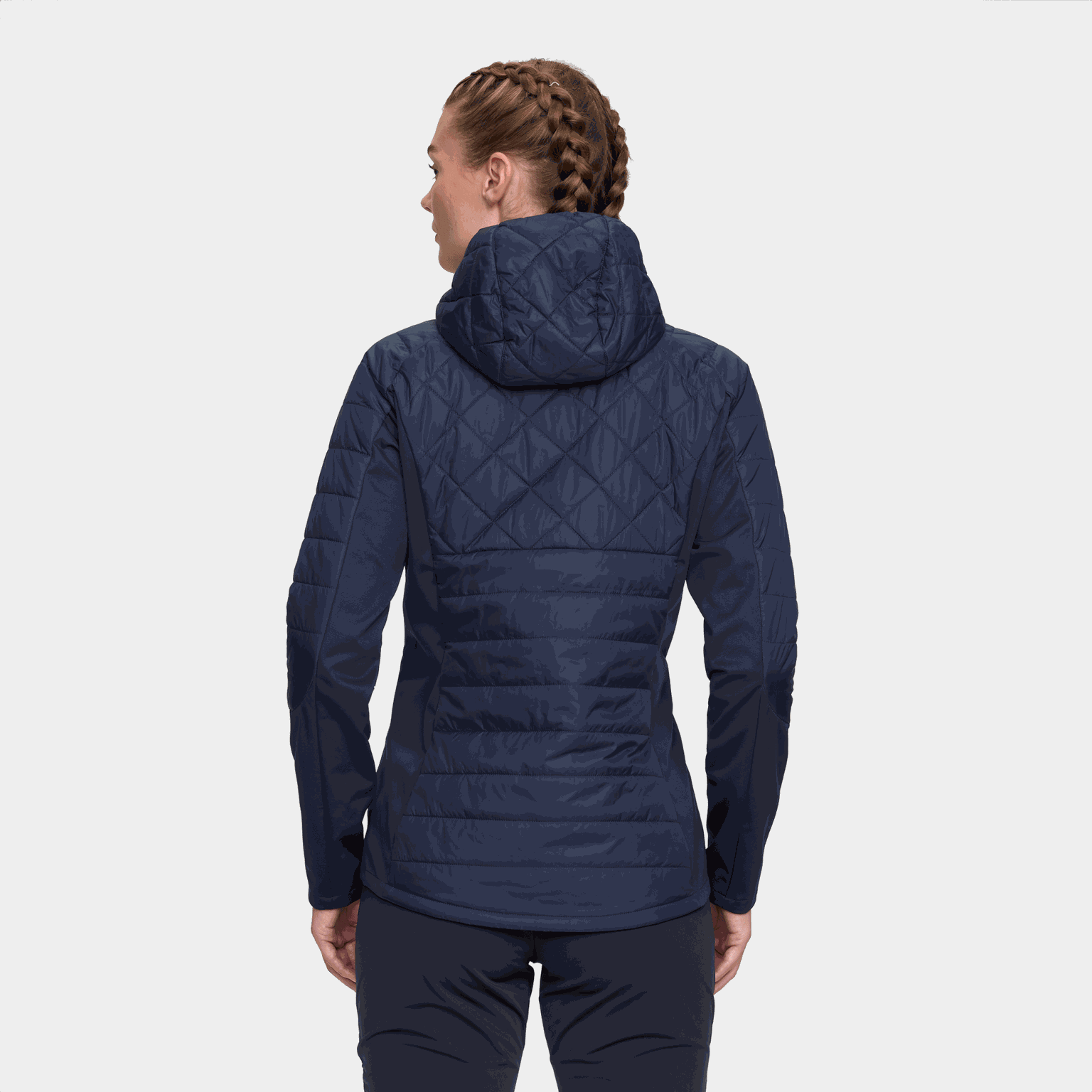 Jaqueta de esqui feminina Graphlite 24/25 com zíper frontal - azul escuro