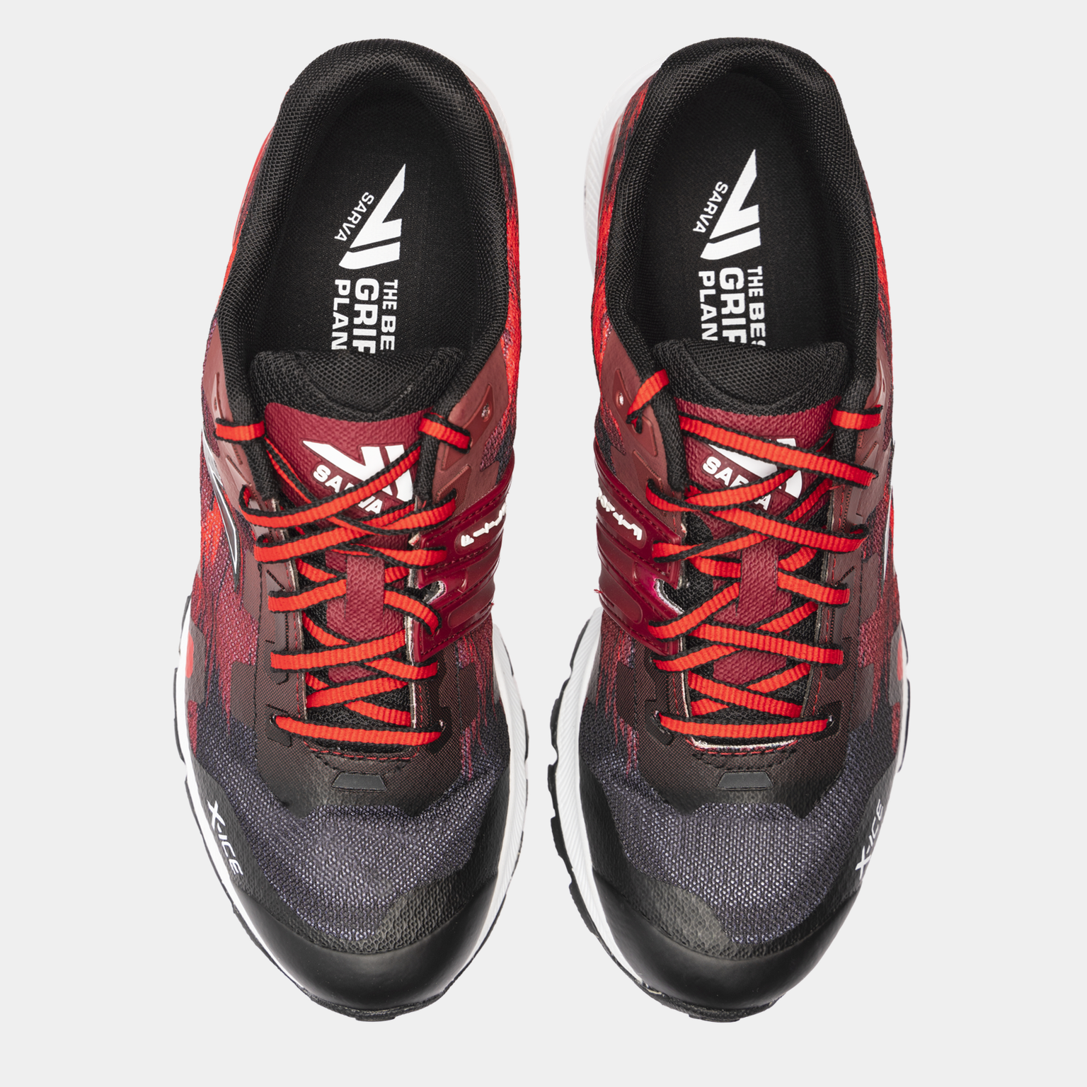 VJ Sarva X-Ice hardloopschoenen zonder noppen voor heren - Rood