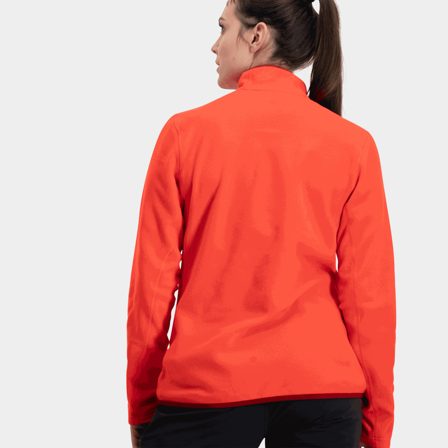 Pollux 1/2 Zip, fleecegenser, mellomlagsgenser, dame - Rød